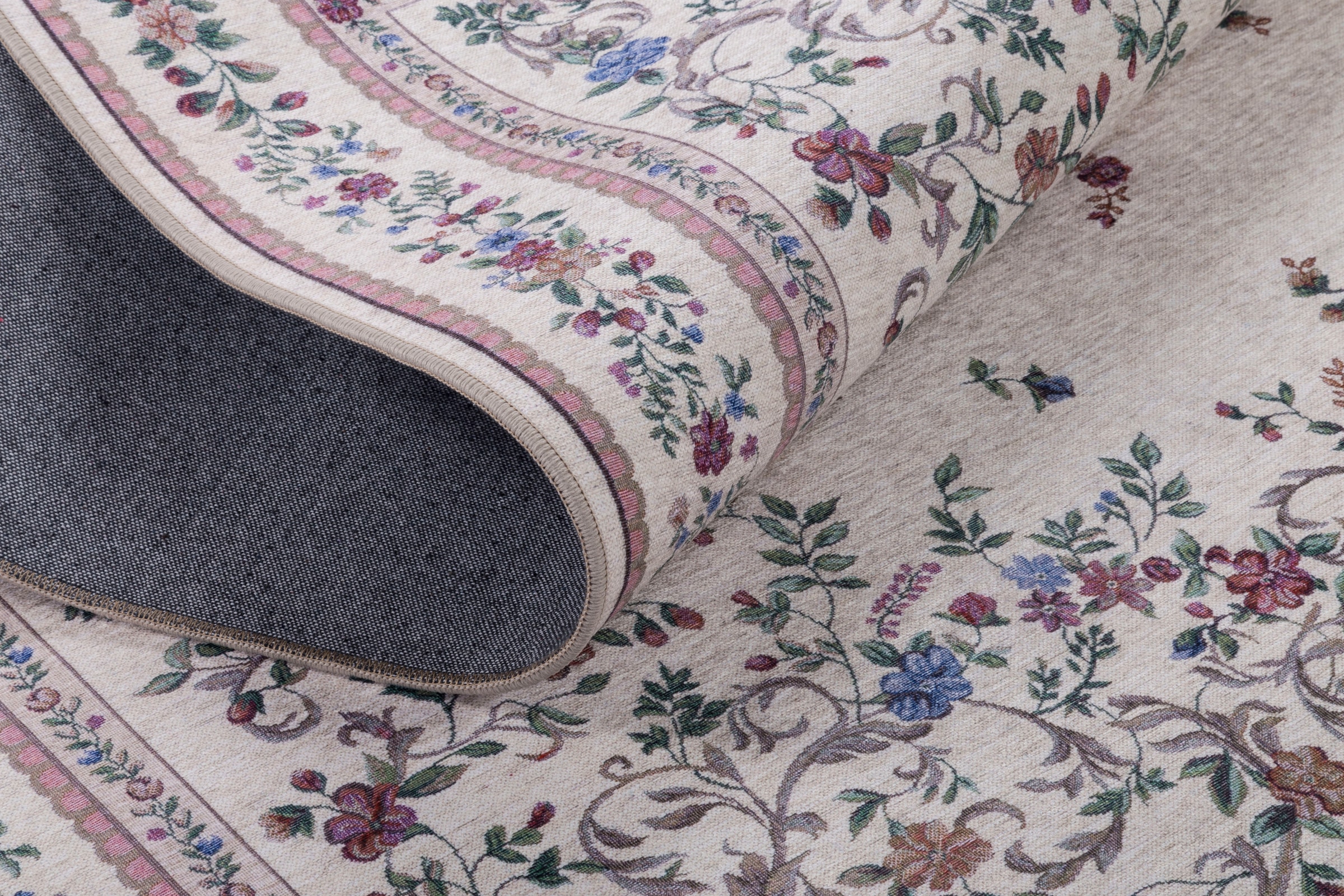 Gino Falcone Orientteppich »Viola GF046«, rechteckig, 3 mm Höhe, in Pastell Farben, ideal im Wohnzimmer & Schlafzimmer