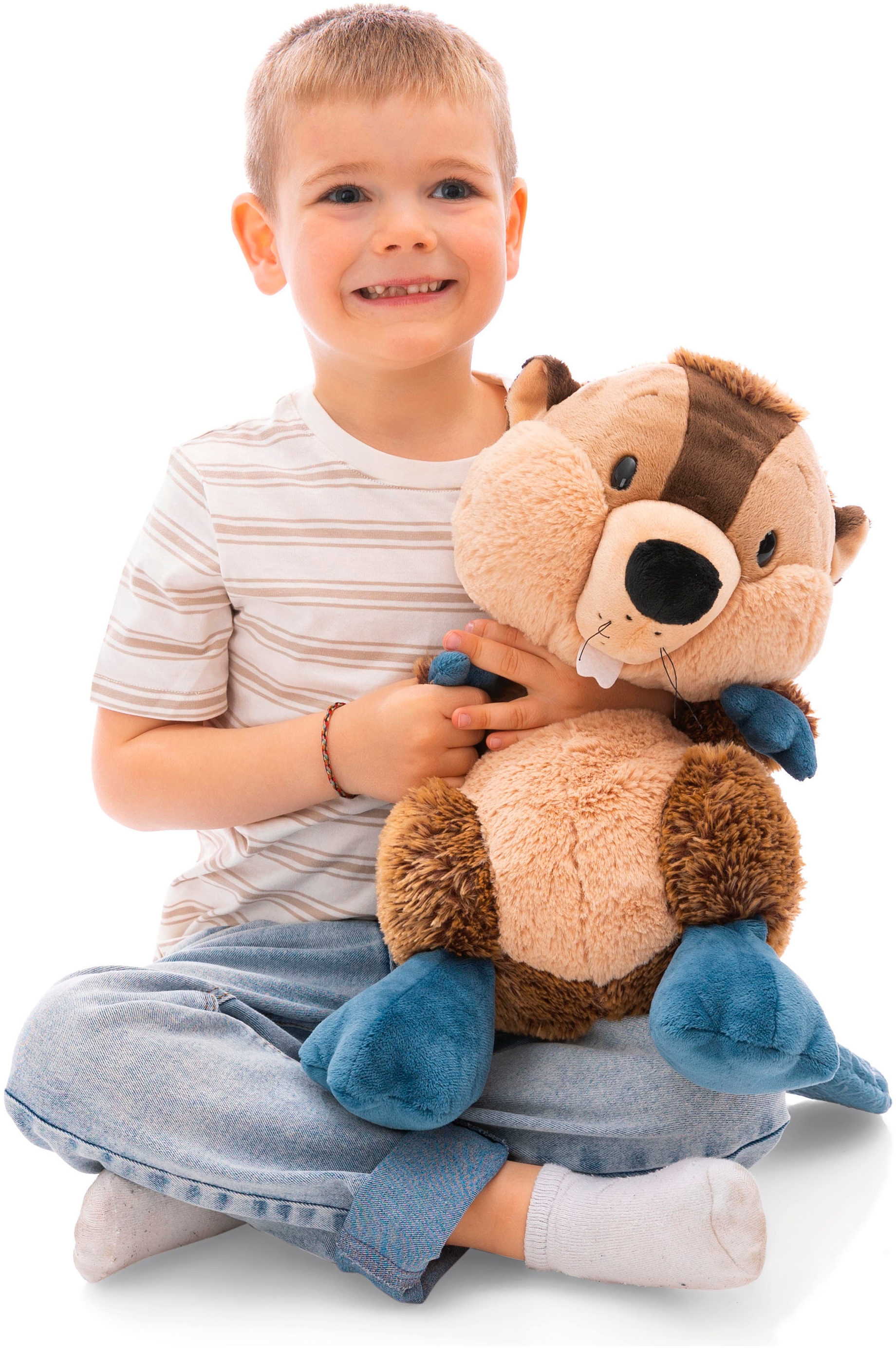 Nici Kuscheltier »Forest Friends, Biber Harry Woodsnacker, 45 cm schlenkernd«, schlenkernd; enthält recyceltes Material