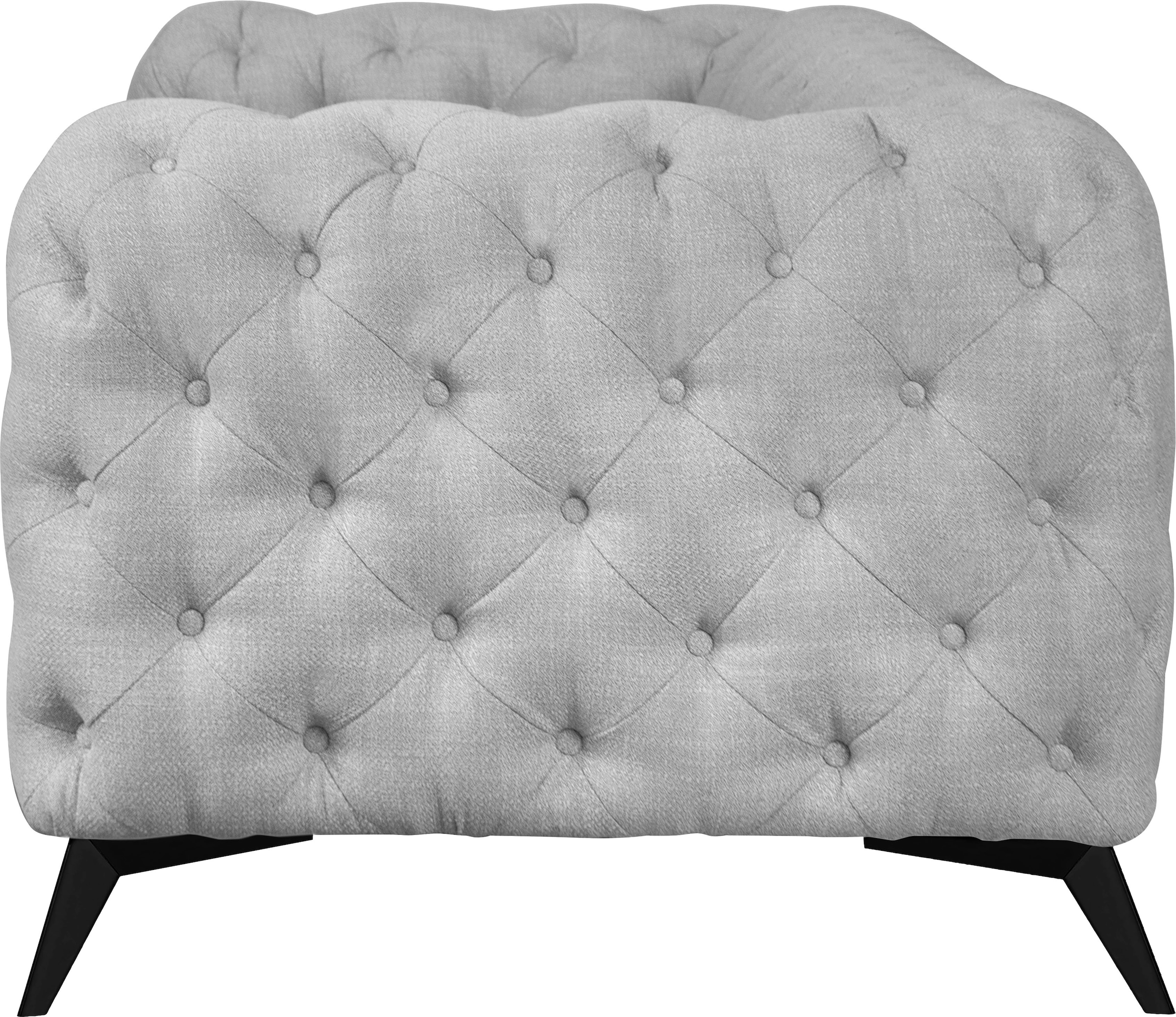 Leonique Chesterfield-Sofa »Glynis«, aufwändige Knopfheftung, moderne Chesterfield Optik, Fußfarbe wählbar