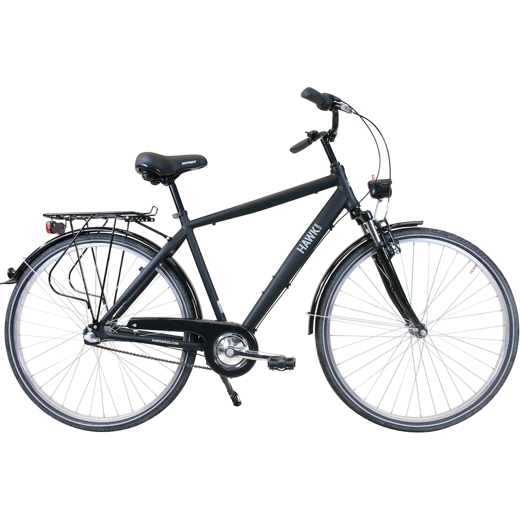 HAWK Bikes Cityrad »HAWK Citytrek Gent Premium«, 3 Gang, Shimano, Nexus 3-Gang Schaltwerk