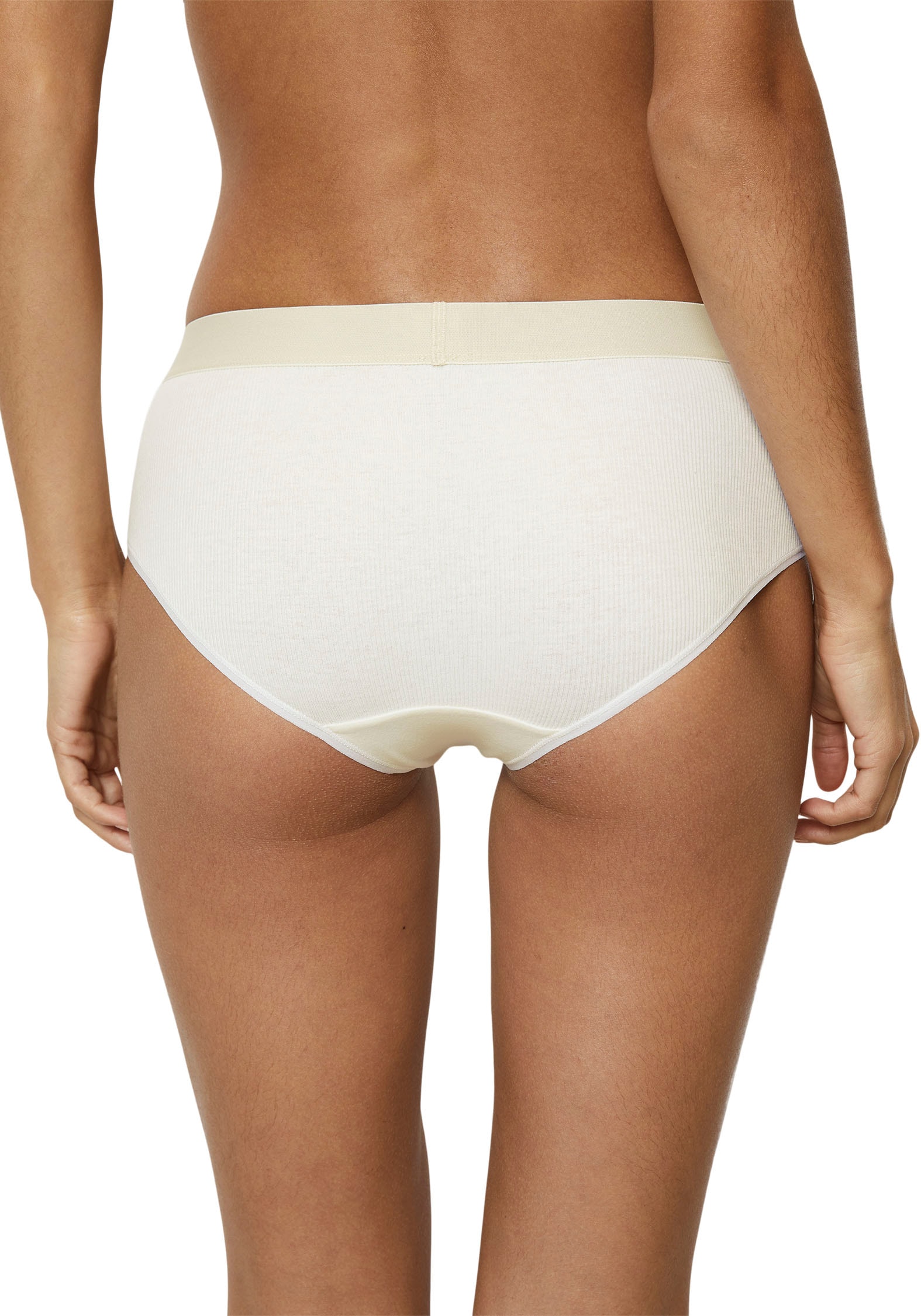 Marc O'Polo Panty »Iconic Rib woven«, (2er Pack), mit breitem Logobund