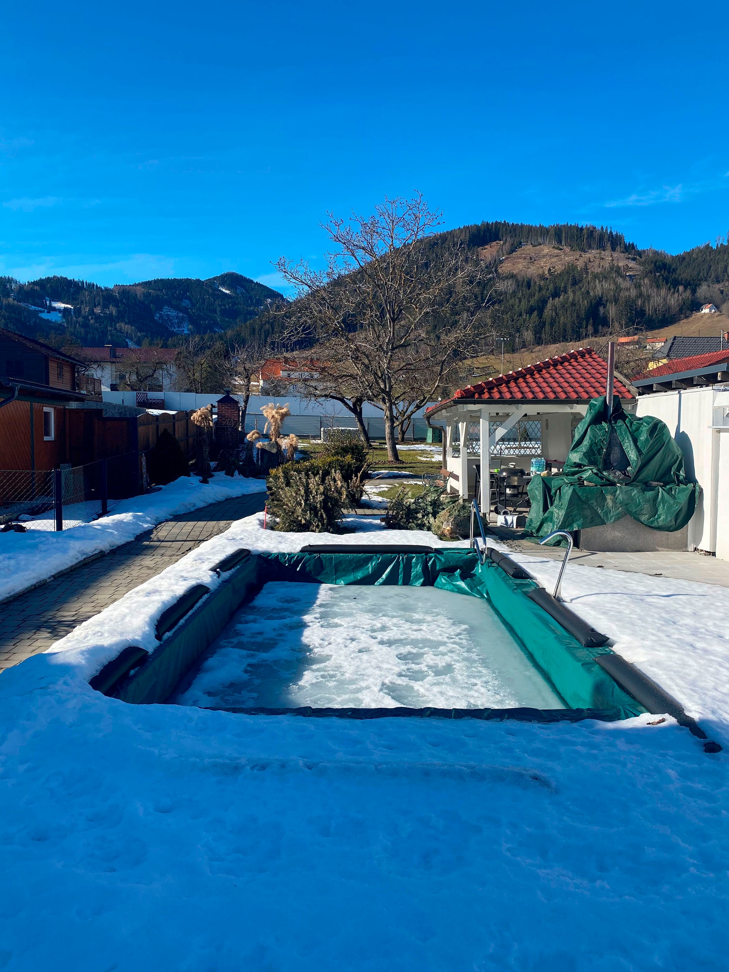 KWAD Pool-Abdeckplane »Wintersack zur Überwinterung des Pools«, Absenkung 70 cm, in verschiedenen Größen