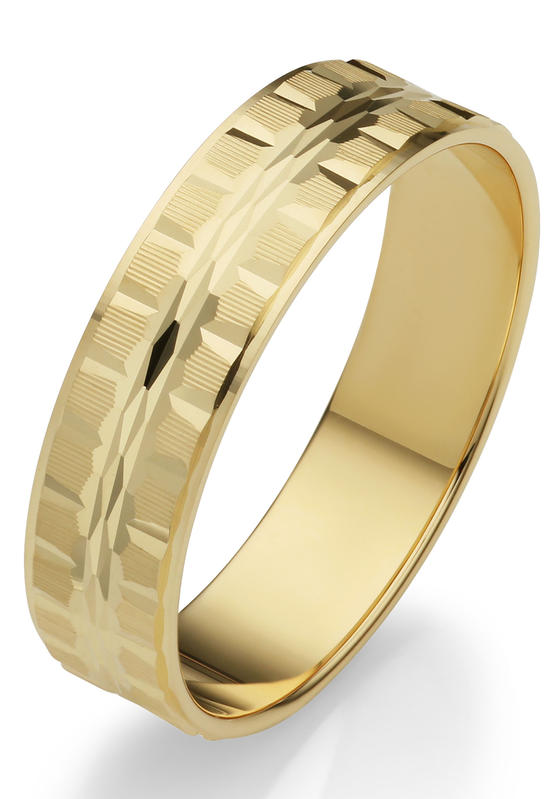 Firetti Trauring »Schmuck Geschenk Gold 375 Hochzeit Ehering "LIEBE"«, Made in Germany