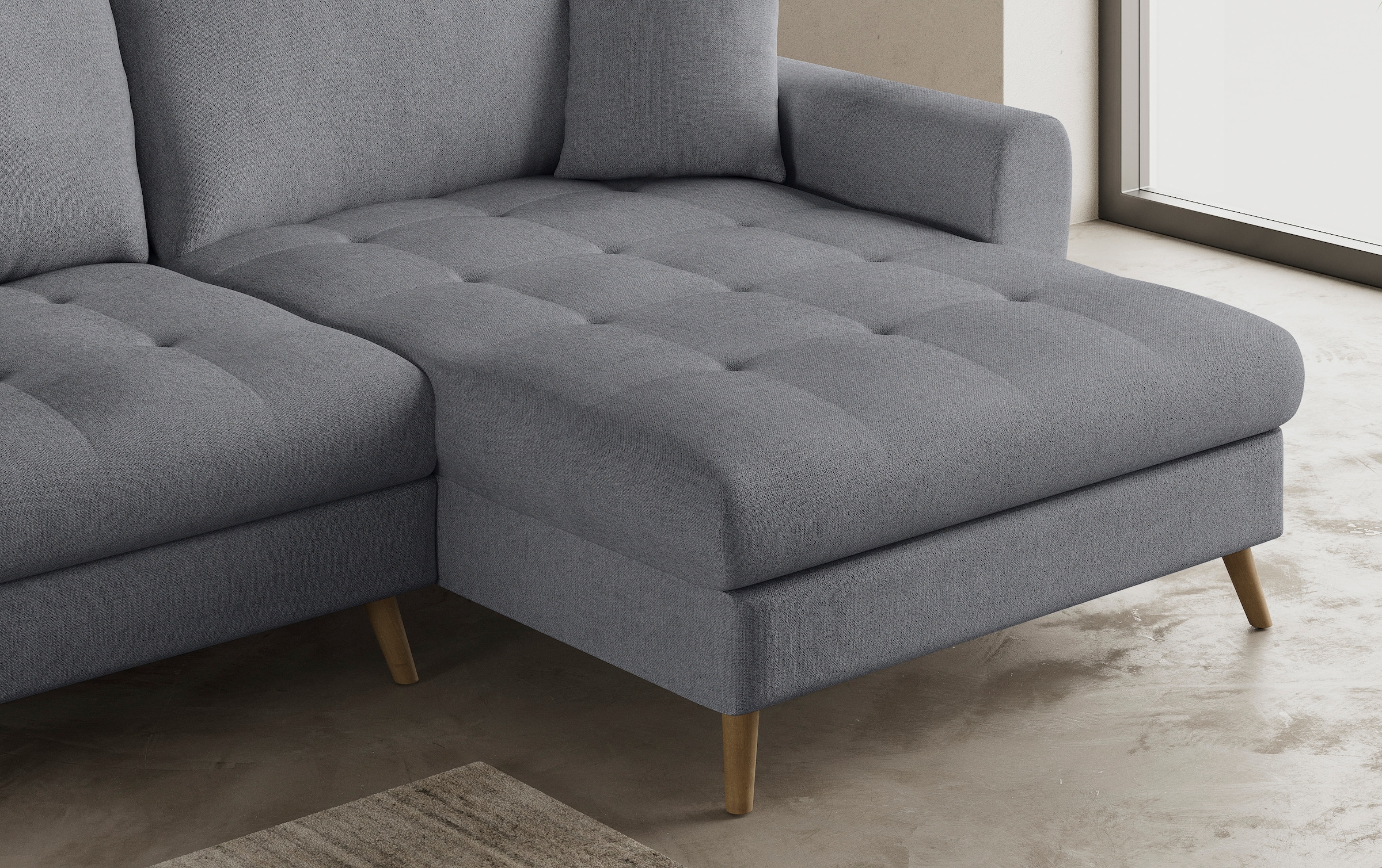 Mr. Couch Ecksofa »Blackburn II, L-Form«, Mit Kaltschaumpolsterung bis 140 kg belastbar