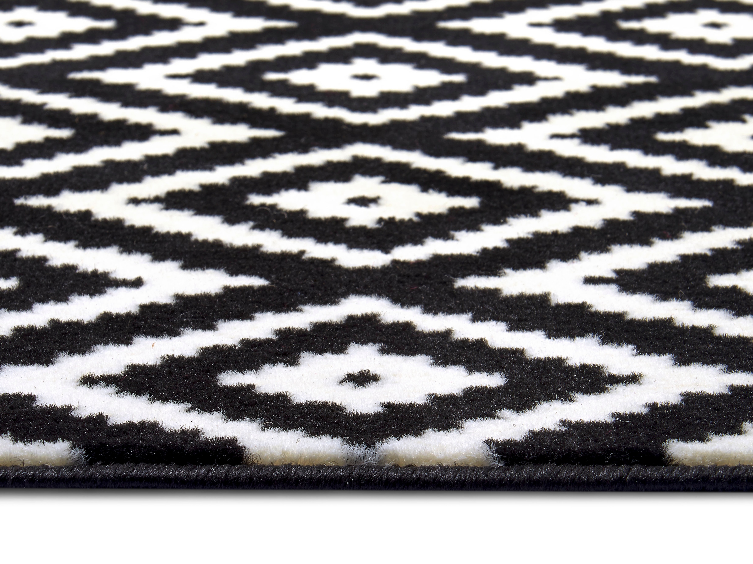 HANSE Home Teppich »Raute«, rechteckig, 9 mm Höhe, Läufer, Kurzflor, Skandi, Raute, Wohnzimmer, Schlafzimmer, Flur