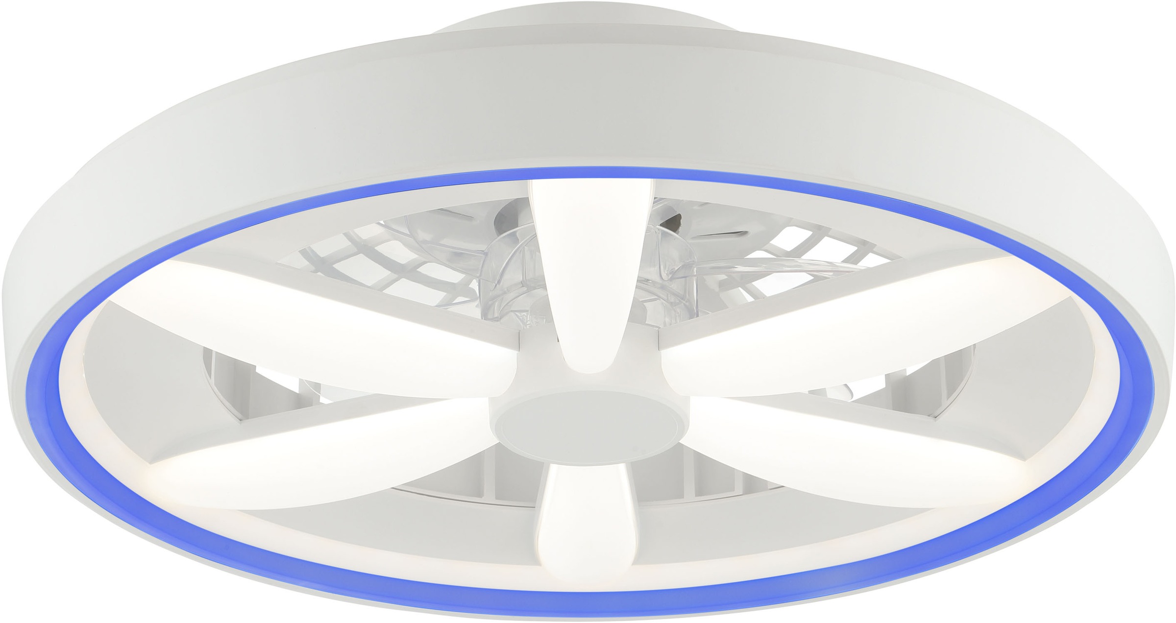 Hanseatic LED Deckenleuchte »DLV2205«, 1 flammig, Leuchtmittel LED-Modul | LED fest integriert, LED Ventilator, Ø 48 cm, 6400 lm, dimmbar, Fernbedienung, weiß