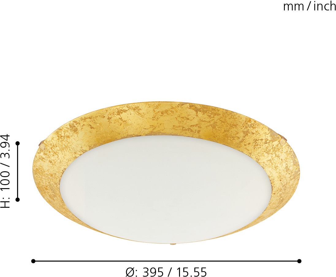 EGLO Deckenleuchte »MONTENOVO«, 1 flammig, Leuchtmittel LED-Board   LED fes günstig online kaufen