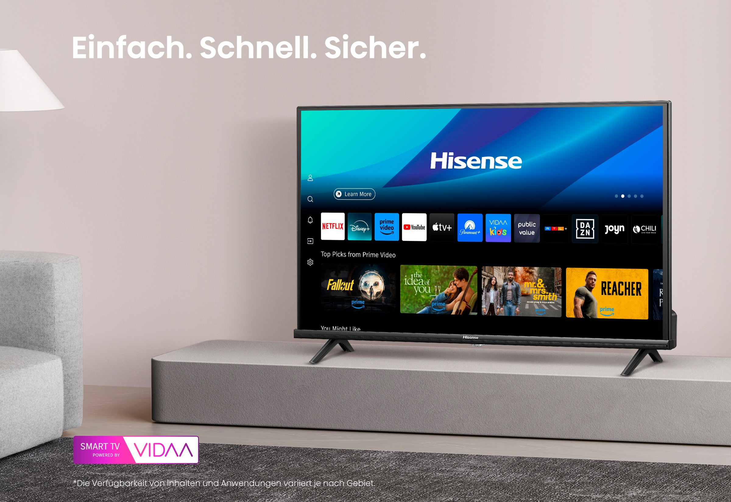 Hisense LED-Fernseher »40E4QT«, Full HD, Smart-TV, 2K FHD