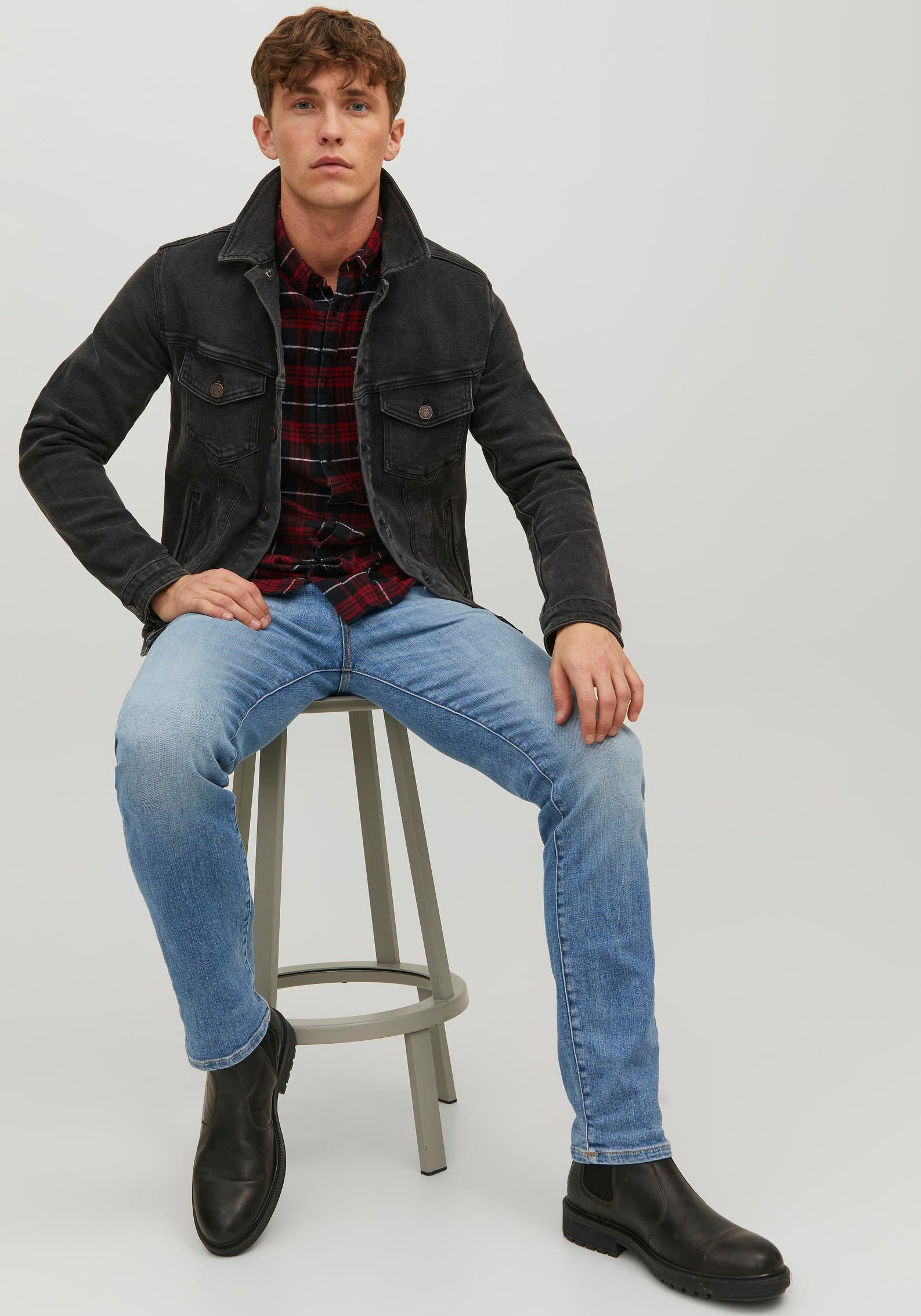 Jack & Jones Slim-fit-Jeans »JJITIM JJDAVIS JJ 074 NOOS«
