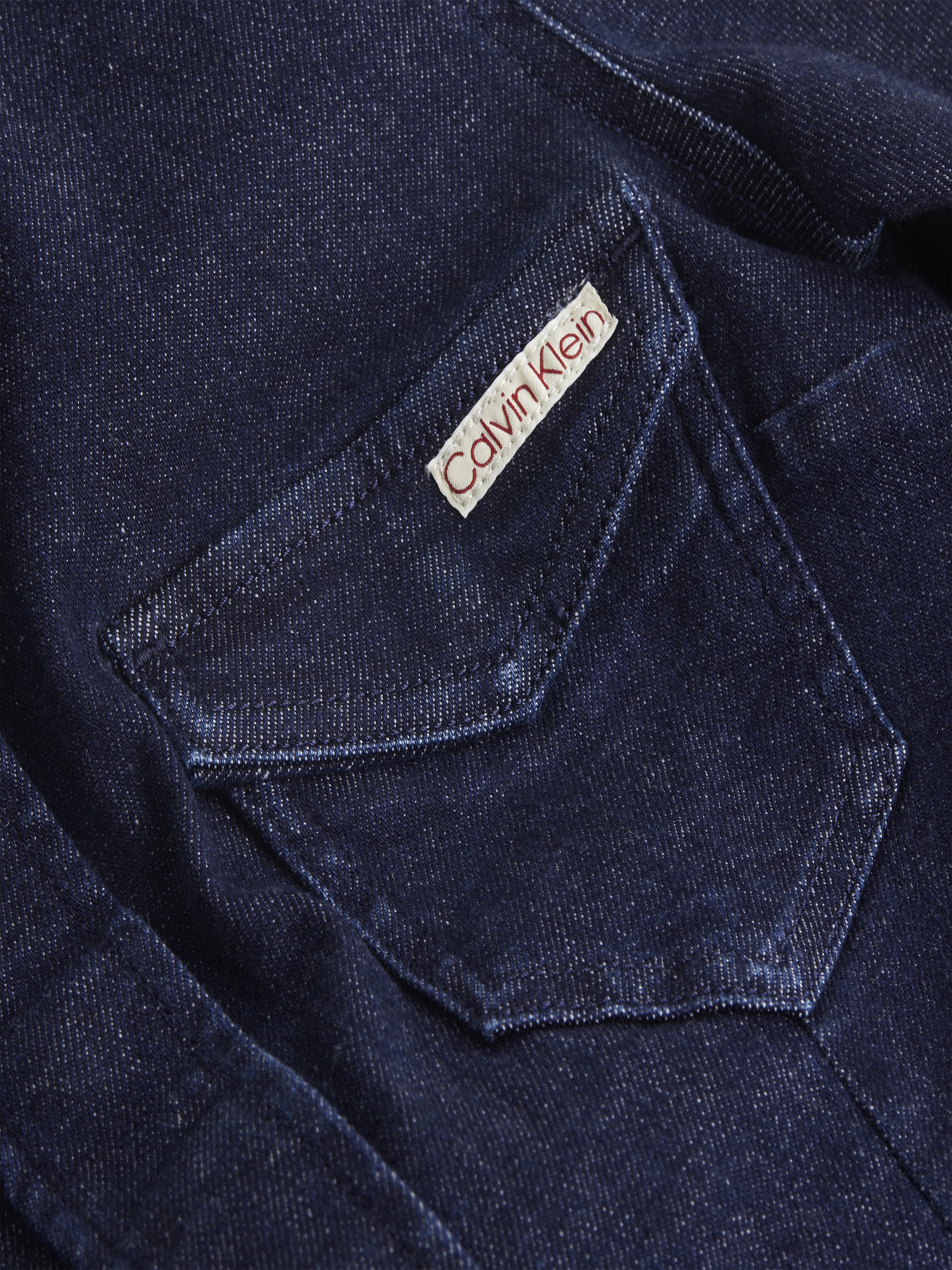 Calvin Klein Jeans Jeanskleid »DARTED LEAN SHIRT DENIM DRESS«, mit Logostickerei