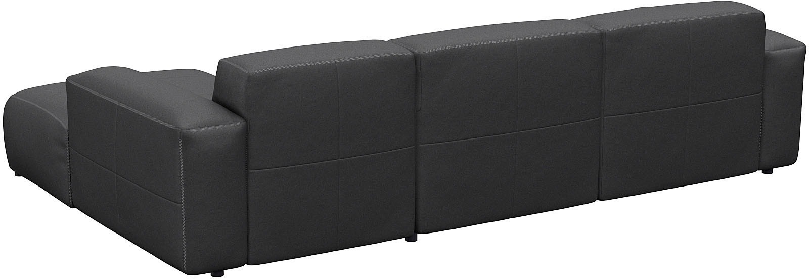 FLEXLUX Ecksofa »Lucera bequem und komfortabel durch hochwertigen Sitzaufbau, L.Form«, modern & anschmiegsam, Kaltschaum, Stahl-Wellenunterfederung