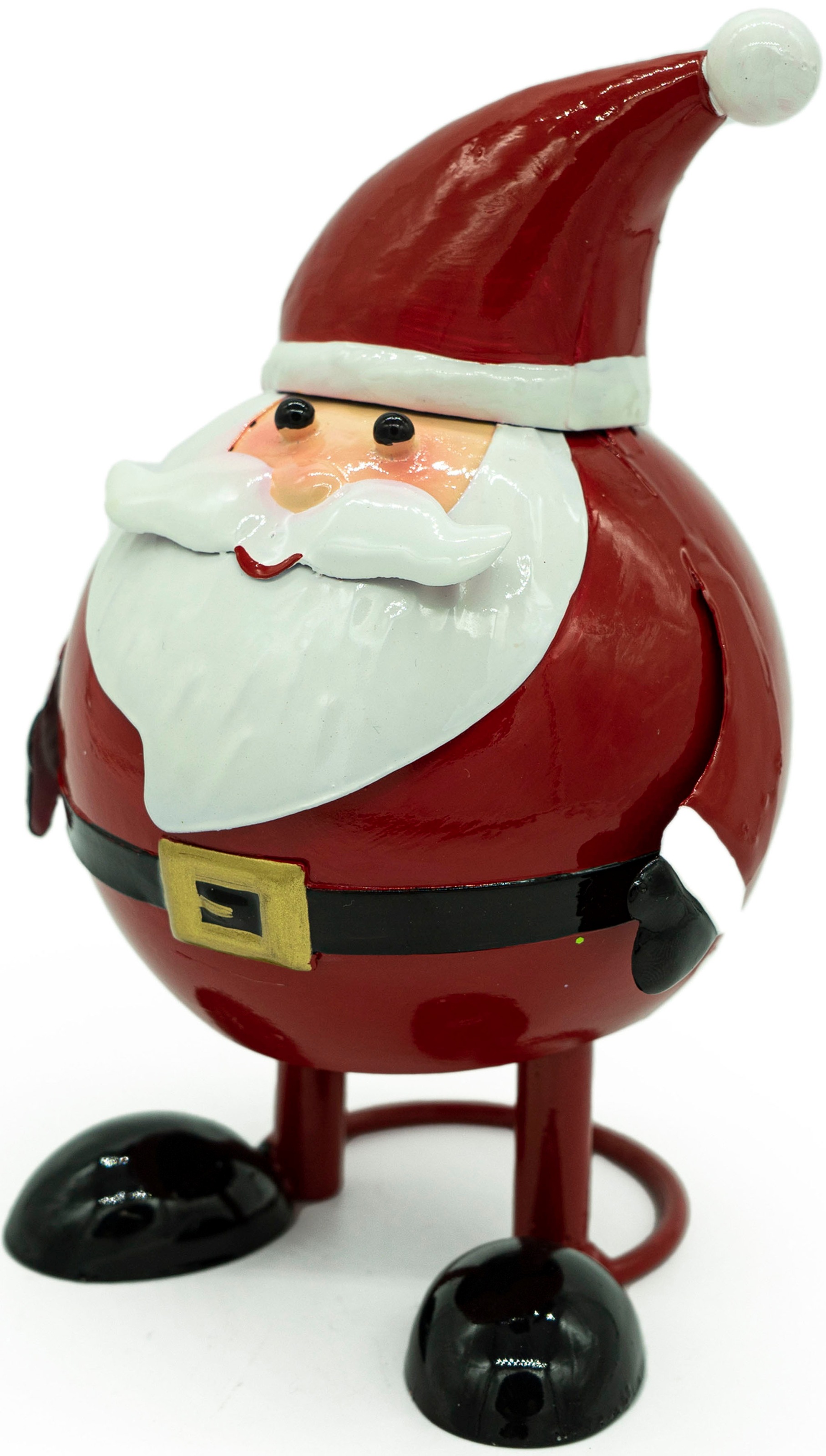 NOOR LIVING Weihnachtsfigur »Dekofigur aus Metall, Höhe ca. 14 cm«, Wackelfigur, Winterdeko zum Stellen
