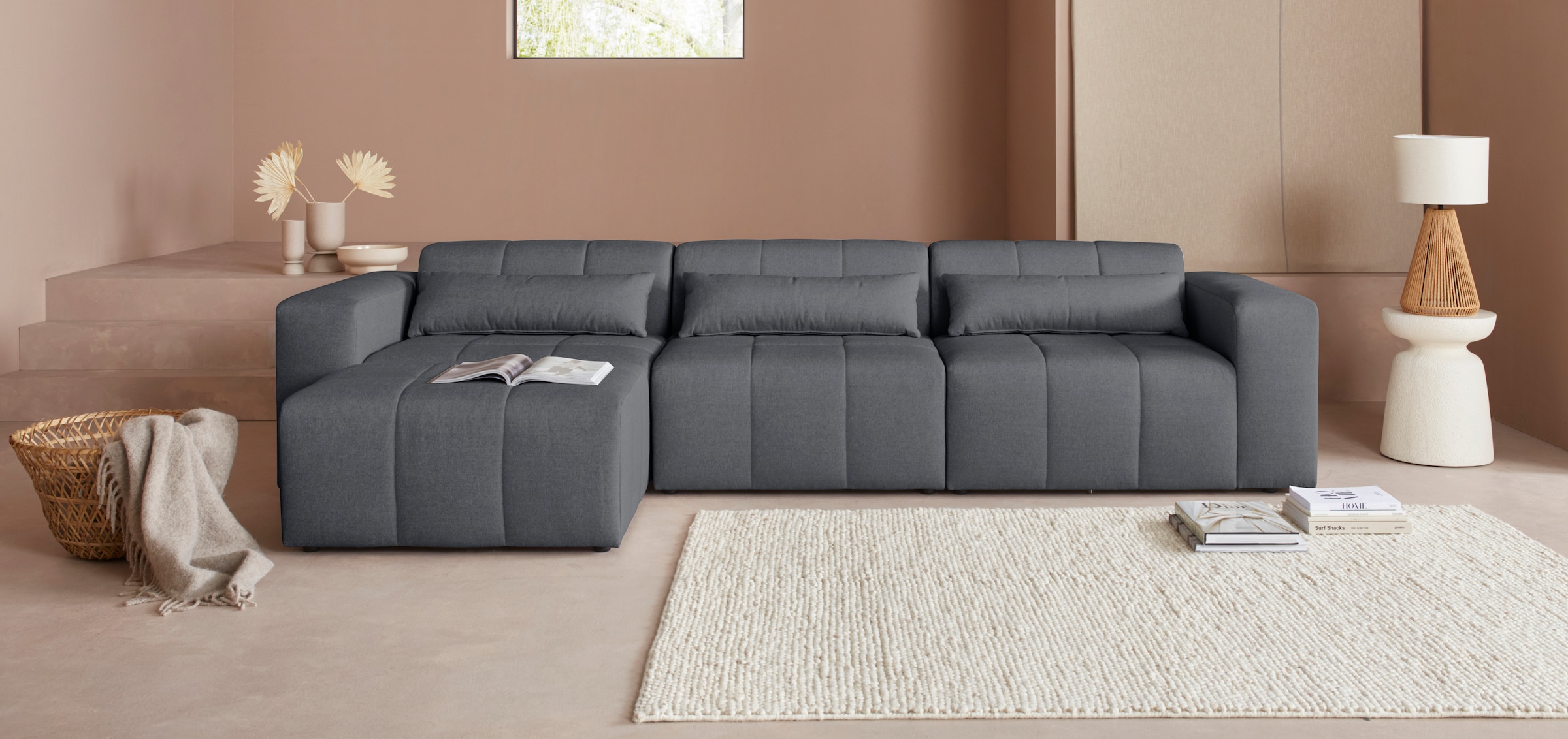 LeGer Home by Lena Gercke Ecksofa »Maileen L-Form«, Modulsofa, bestehend aus 4 Modulen, Farben mixbar