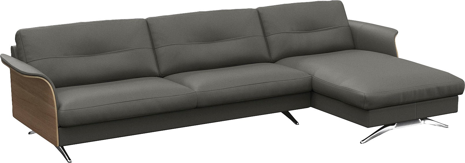 FLEXLUX Ecksofa »Glow, super bequem durch hochwertigem Sitzaufbau mit Feder günstig online kaufen