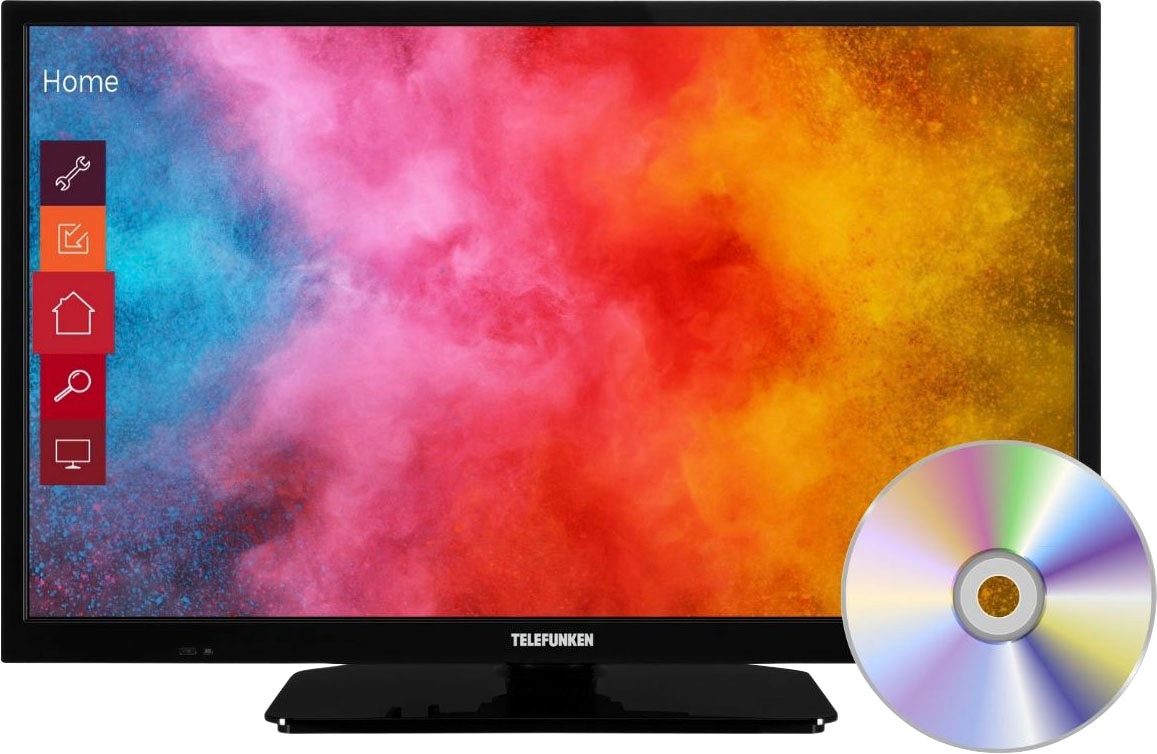HD-ready, Rechnung auf integrierter Zoll, cm/24 LED-Fernseher DVD-Player Telefunken kaufen »L24H550M4DI«, 60