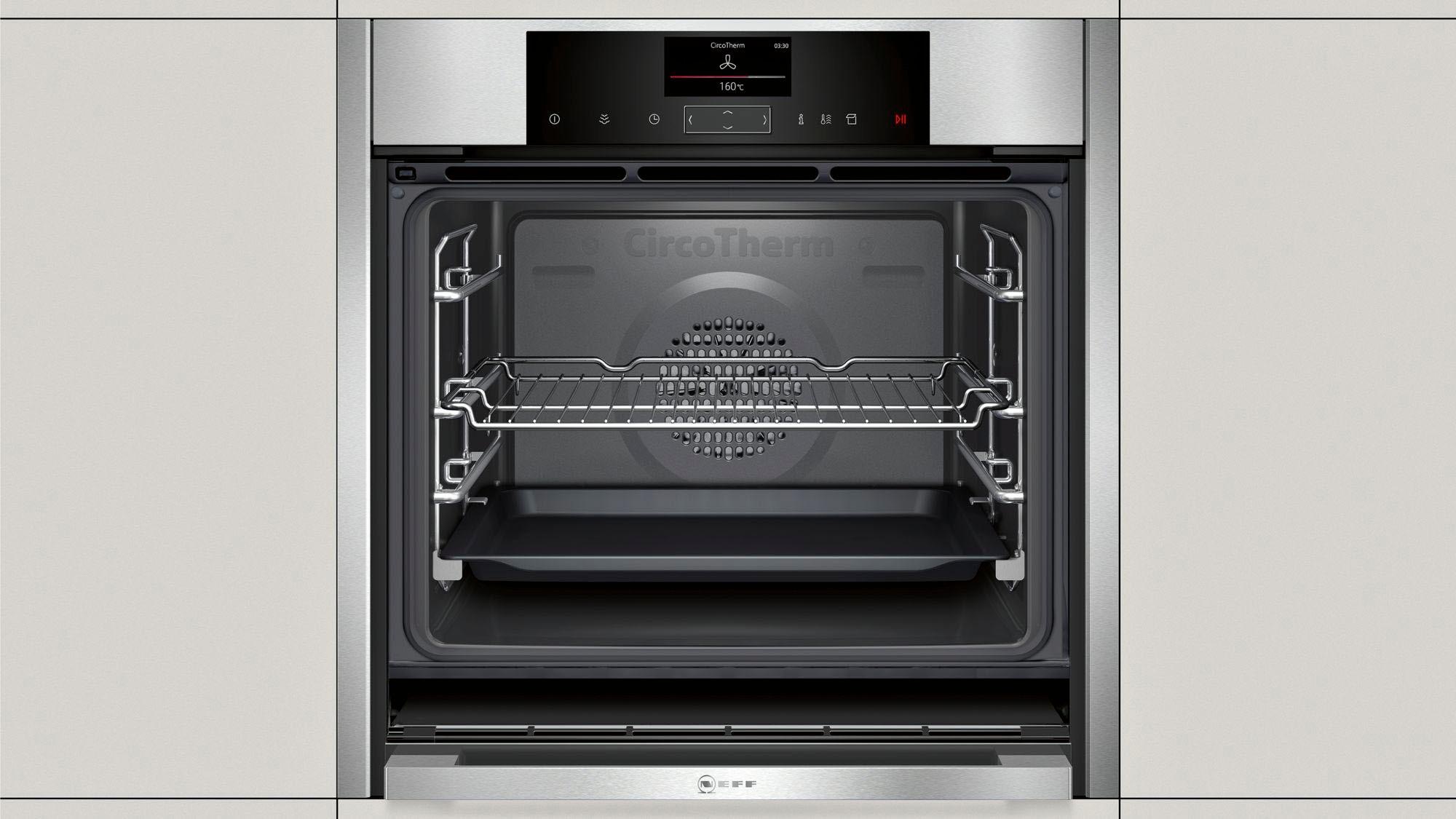 NEFF Dampfbackofen N 90 »B45FS24N0«, mit Vollauszug, easyClean, mit Slide&Hide®