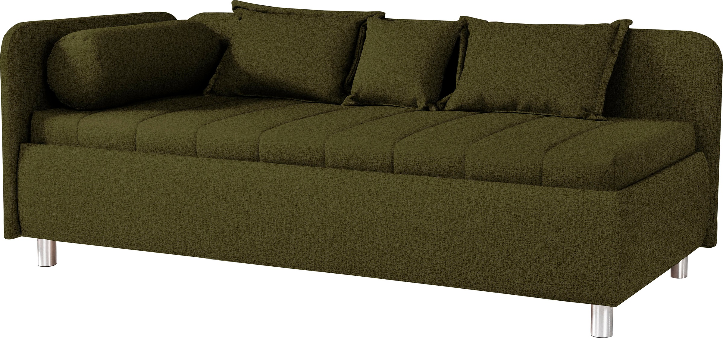 alina Schlafsofa »Kiana«, mit Bettkasten und Zierkissen, Liegefläche 90/200 cm oder 100/200 cm