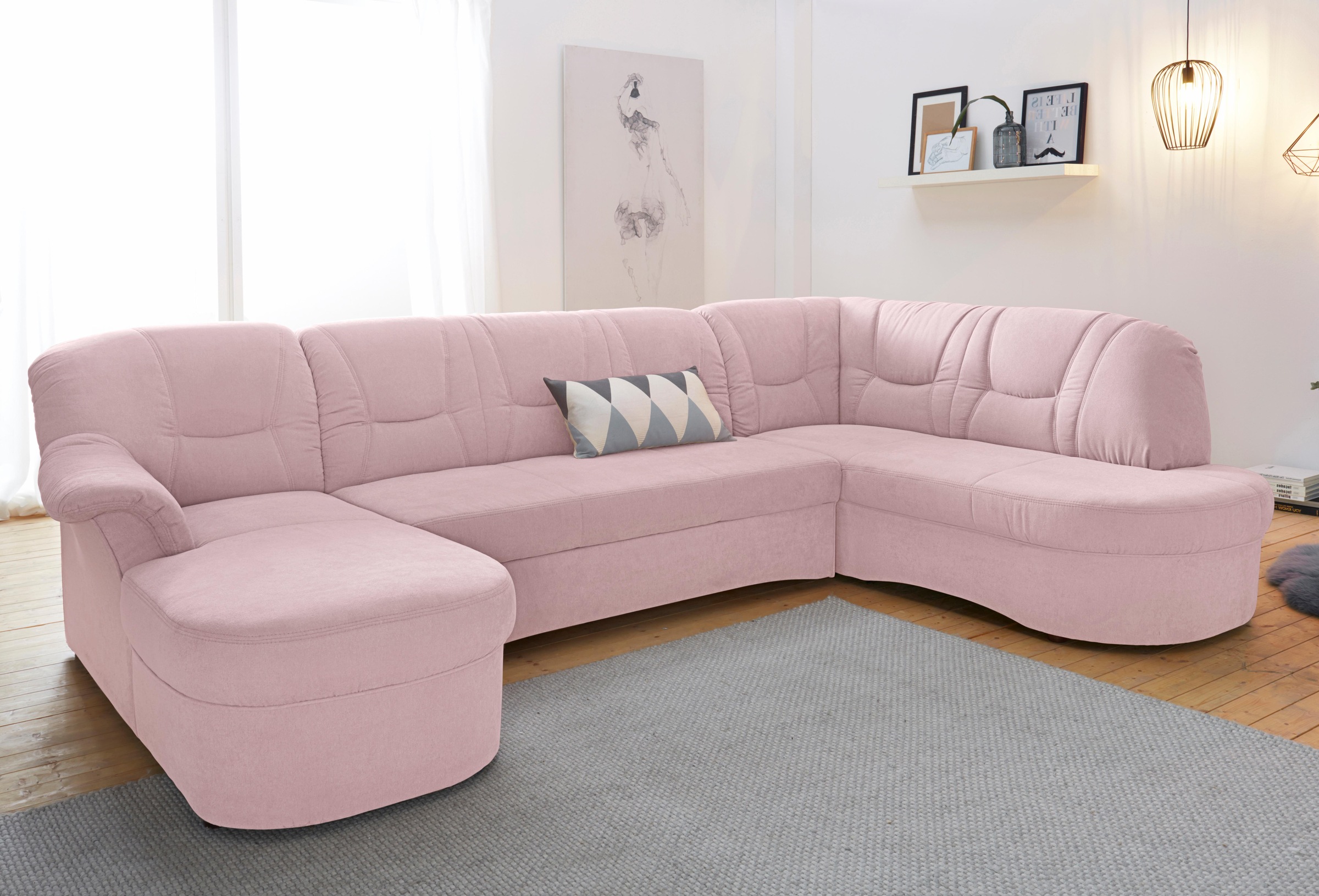 DOMO collection Wohnlandschaft "Sarafina, zeitlos und komfortabel, optional günstig online kaufen