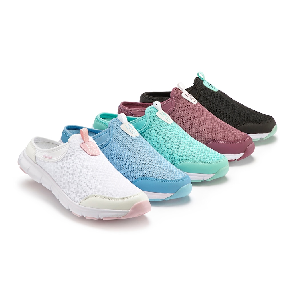 LASCANA Slip-On Sneaker, Sabot aus leichtem Mesh-Material