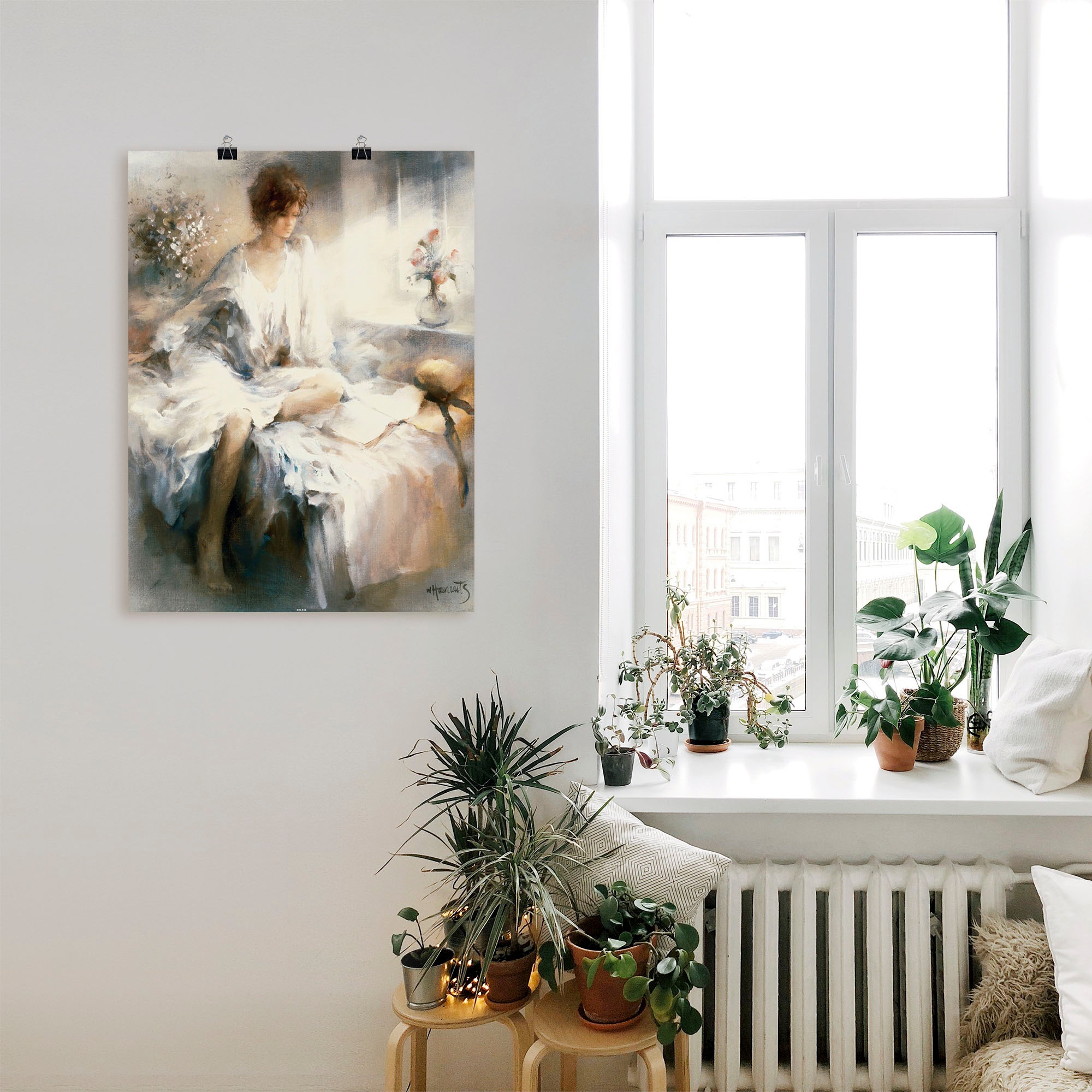 Artland Wandbild »Meditation«, Frau, (1 St.), als Leinwandbild, Poster in verschied. Größen