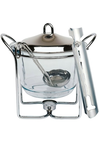 APS Bowle-Set, (Feuerzangenbowle mit Zuckerhutablage), Edelstahl/Glas, Inhalt 4 Liter kaufen
