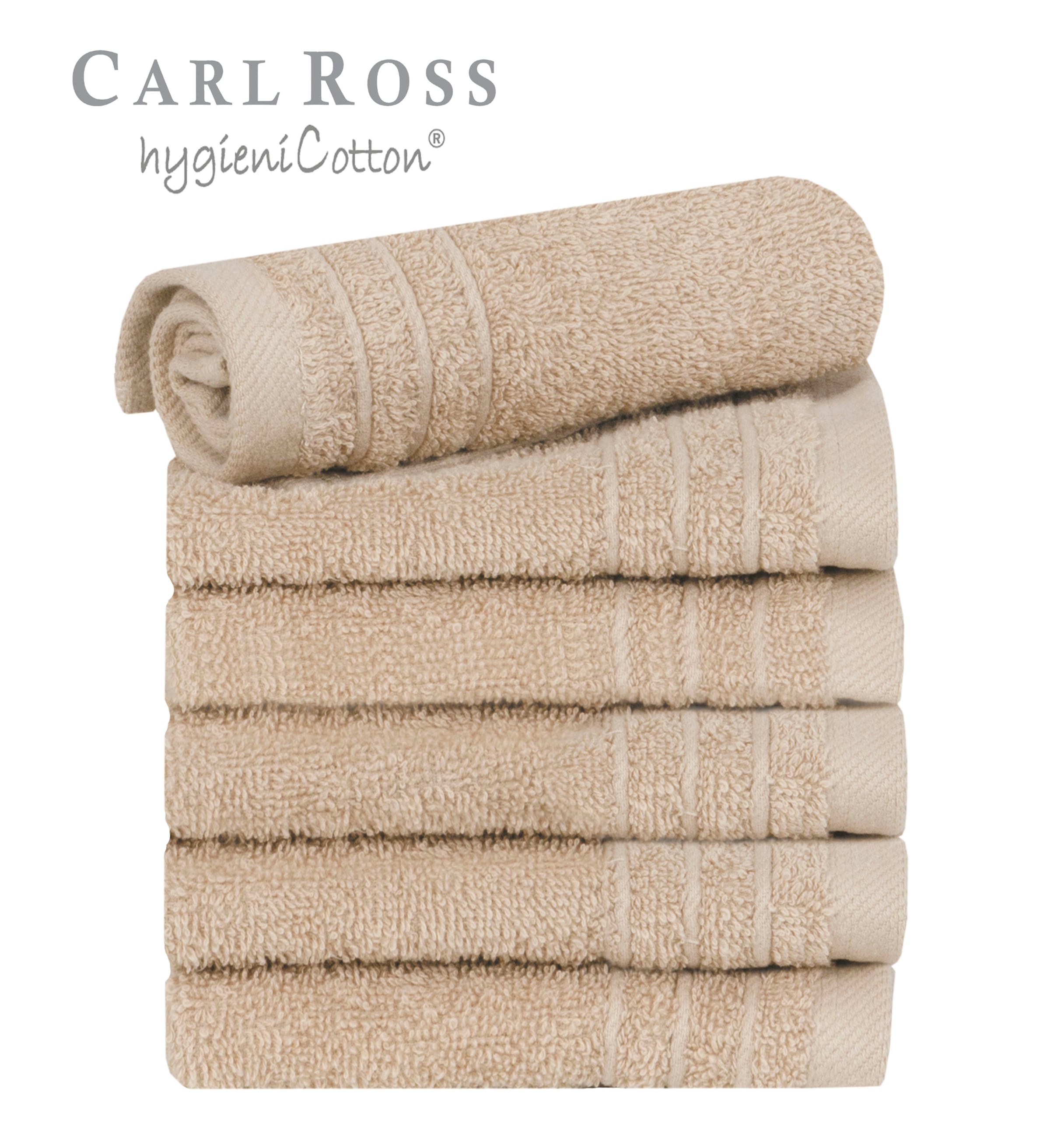 Carl Ross Gästehandtücher »HygieniCotton«, (6 St., 6er Set Gästehandtücher günstig online kaufen