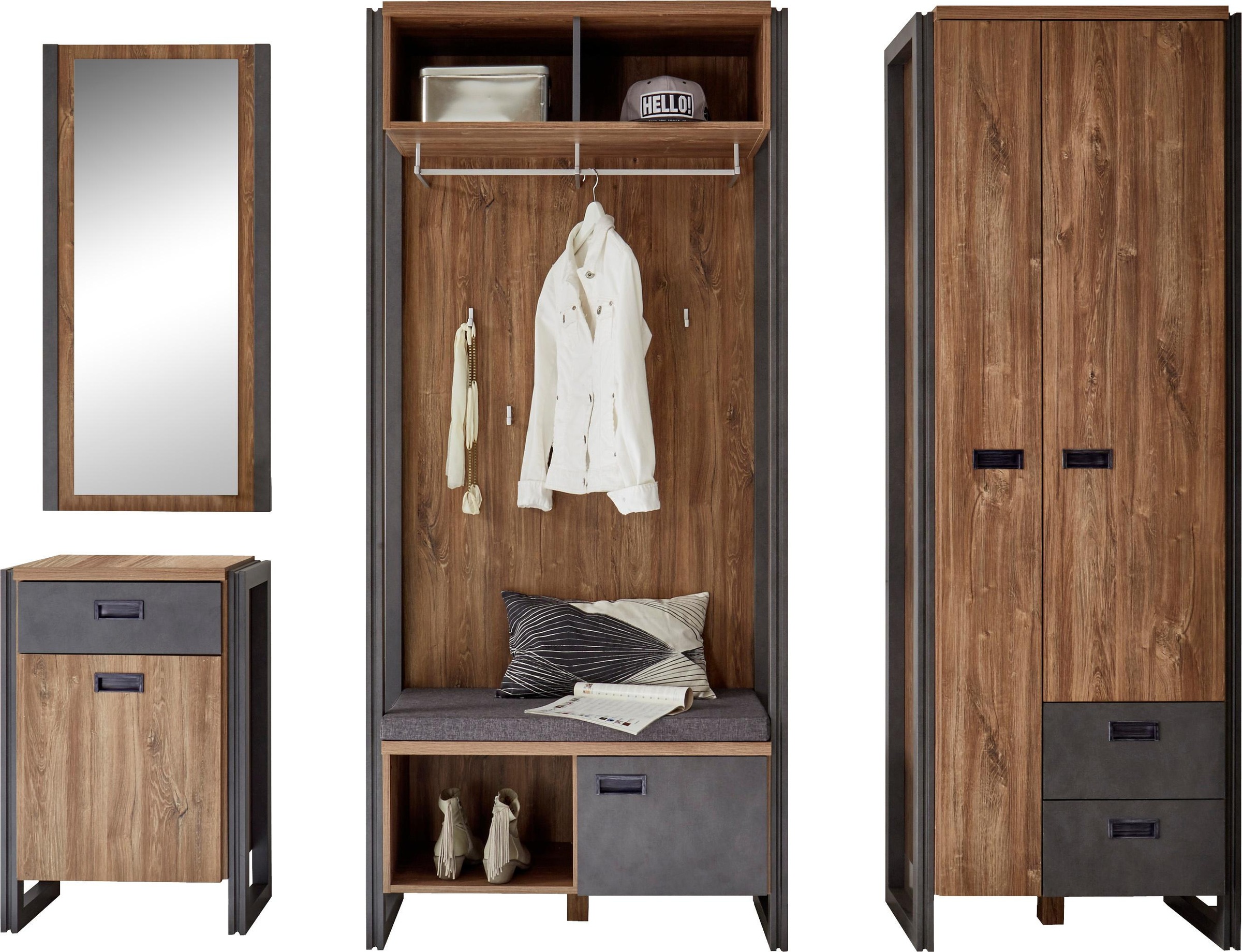 Home affaire Garderoben-Set "Detroit", (Set, 4 St.) günstig online kaufen