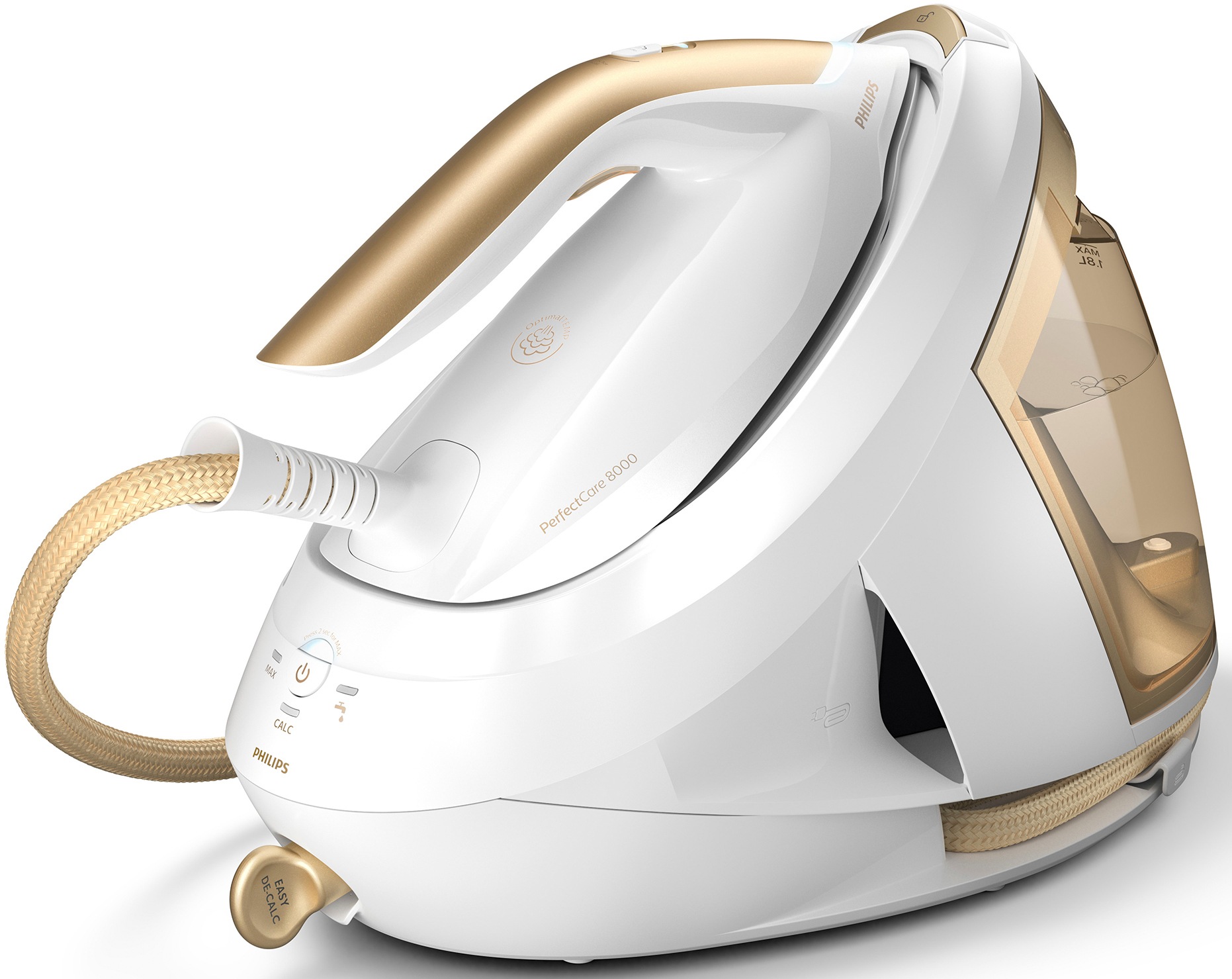 PHILIPS Dampfbügelstation »PerfectCare 8000 Series PSG8040/60« 1.800 ml Wassertank 2.400 Watt, OptimalTemp & DynamicQ, 600 gr Dampfstoß gold