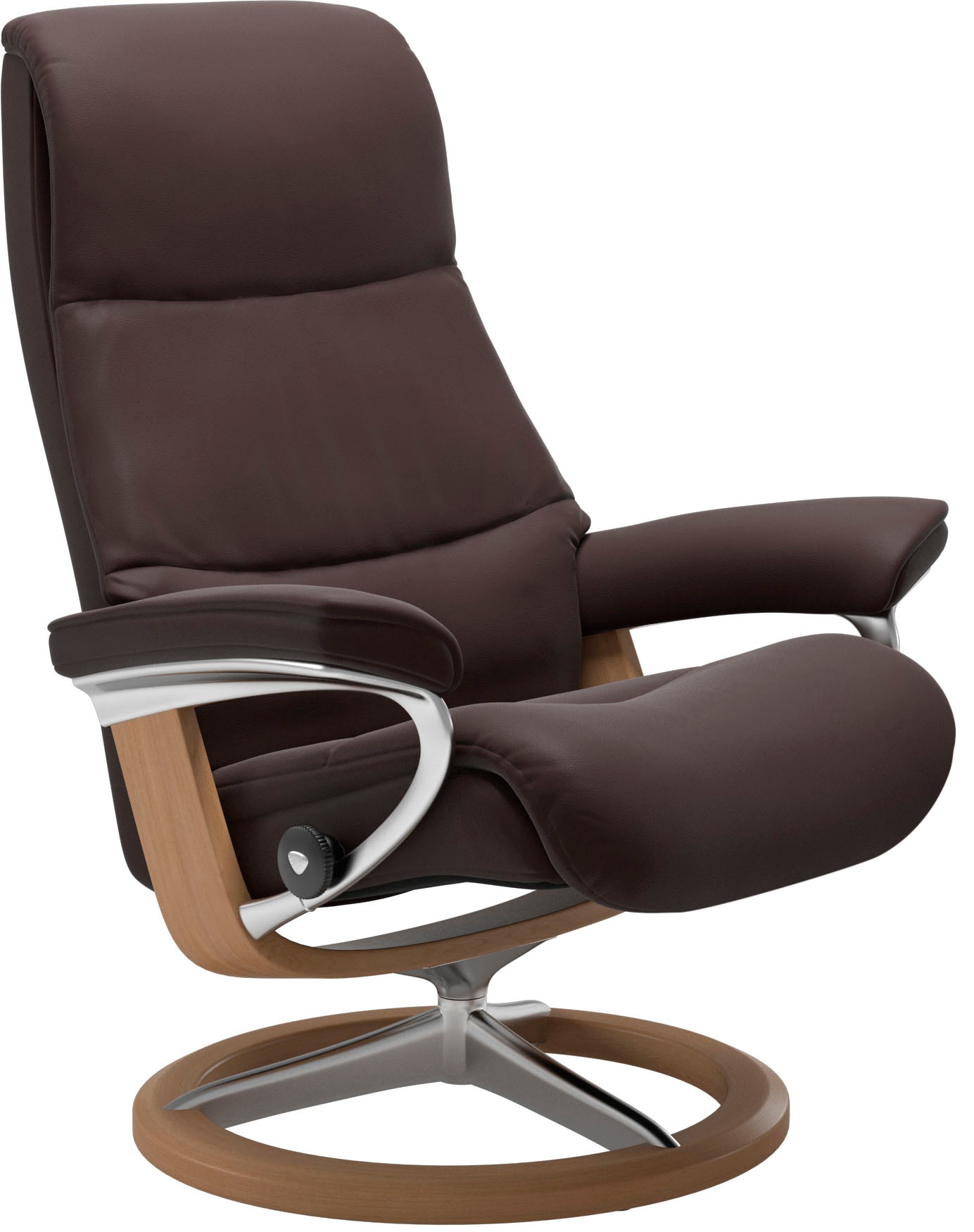 Stressless® Relaxsessel »View« Set, Relaxsessel mit Hocker,  mit Signature Base, Größe S,Gestell Eiche