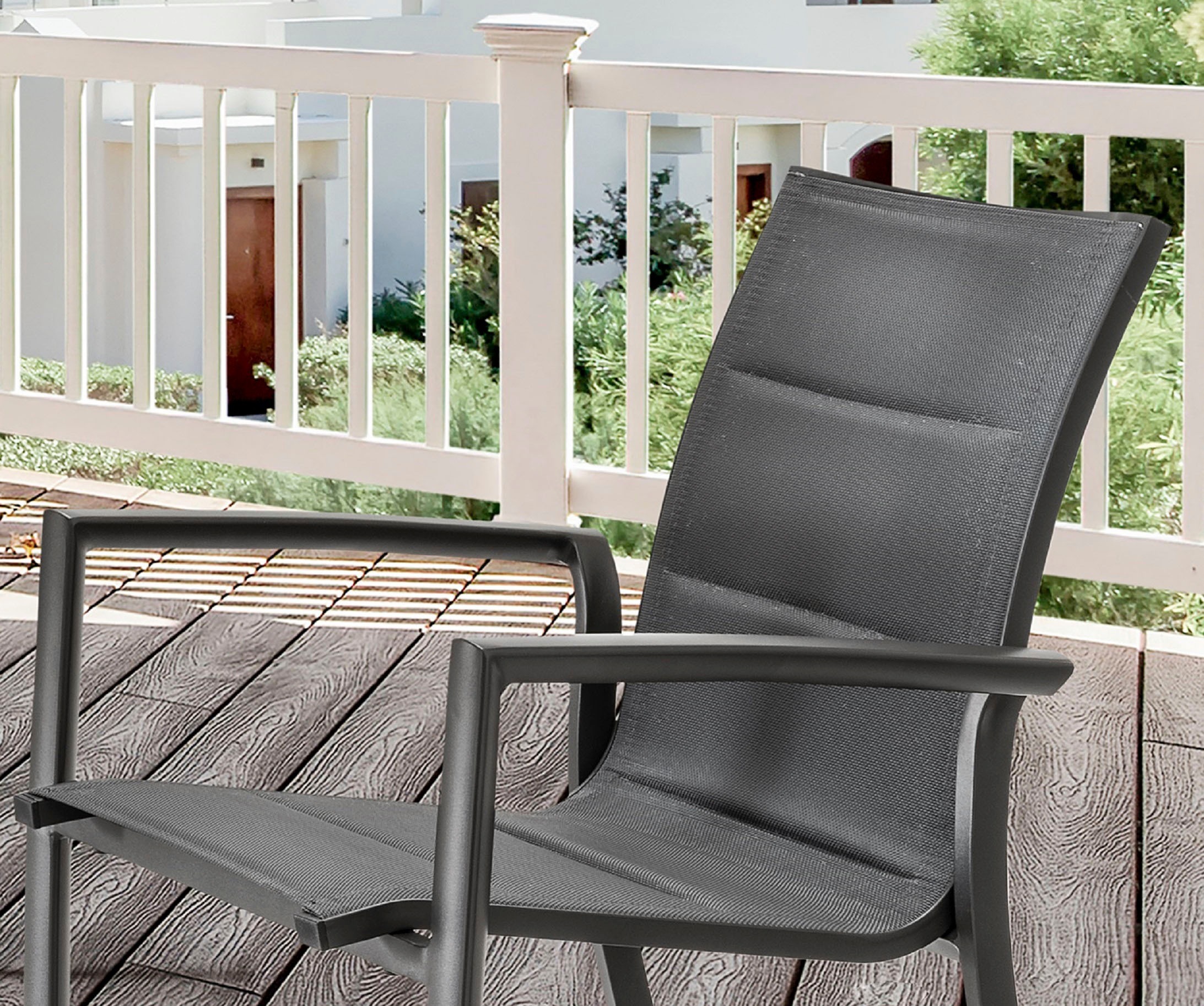 Destiny Garten-Essgruppe »COSTA CREMONA«, (5 tlg.), 4 Stapelsessel Textilene, 1 Tisch 160x90x74 cm