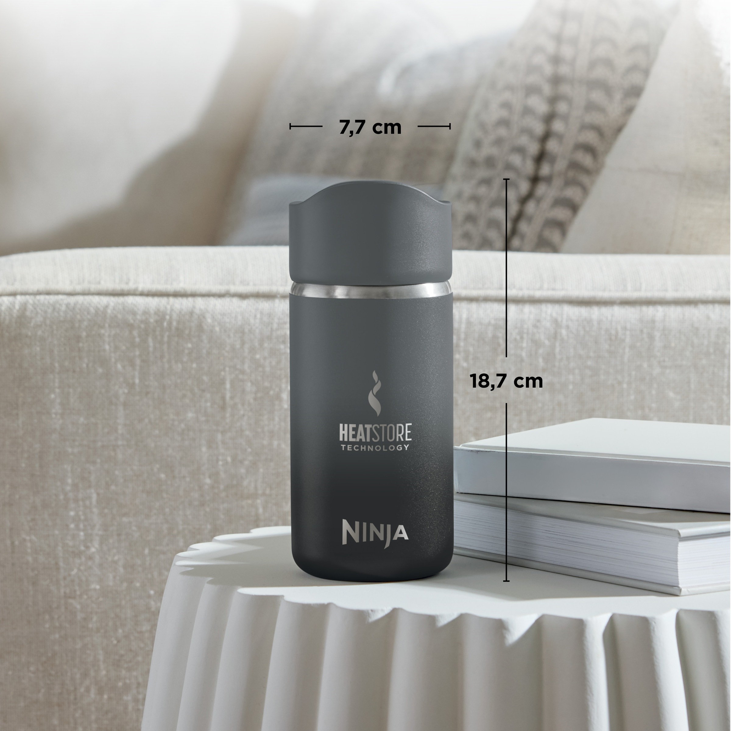 NINJA Isolierflasche »Ninja Sip Perfect Reisebecher - 300 ml DW1203EUU / 400 ml DW1603EUU«, Kontrollierte Wärme für den perfekten Schluck, jedes Mal