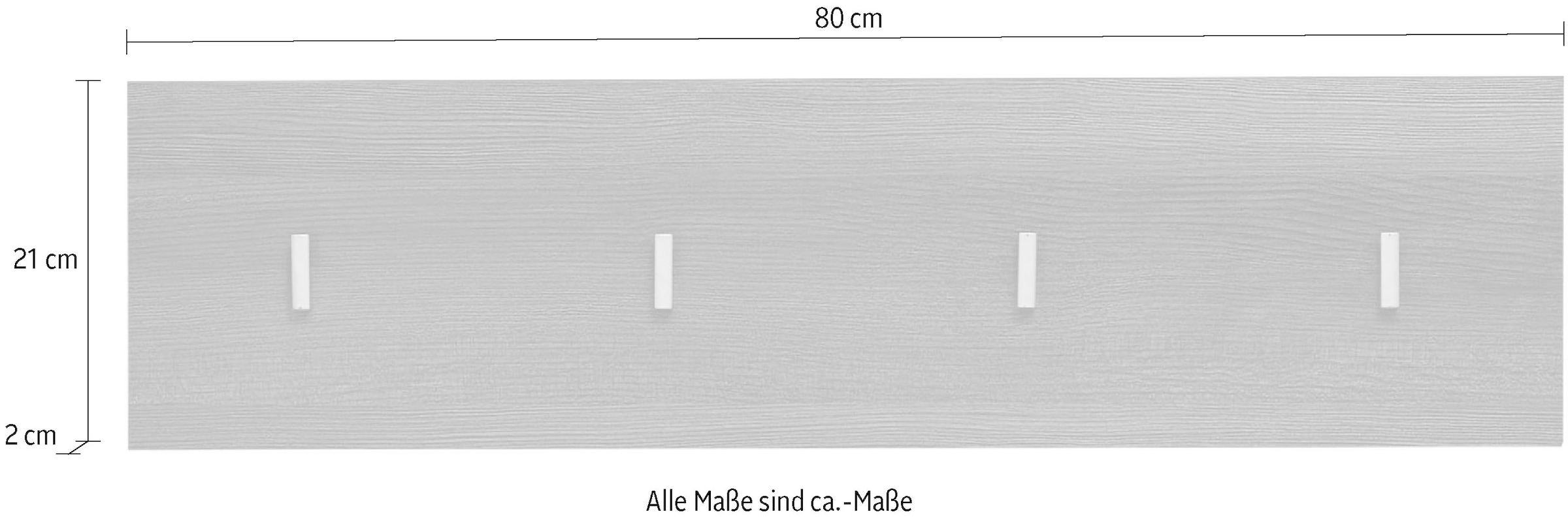 INOSIGN Garderobenpaneel »Sovana«, mit 4 Haken