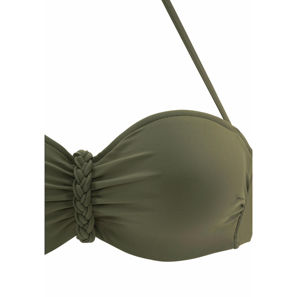 Buffalo Bügel-Bandeau-Bikini, mit Flecht-Detail