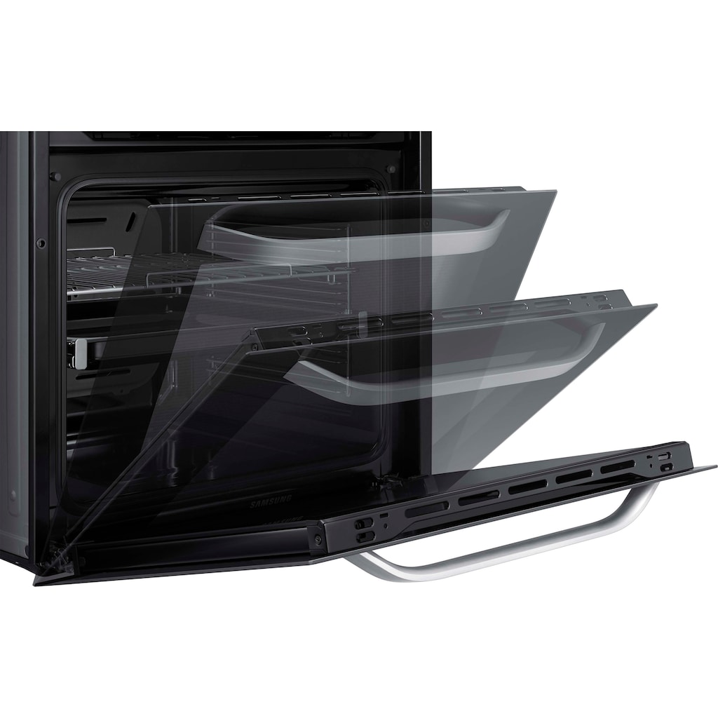 Samsung Backofen-Set »NV70N3571RS + NZ64H37075K«, NV70N3571RS/EG, mit 1-fach-Teleskopauszug, Pyrolyse-Selbstreinigung