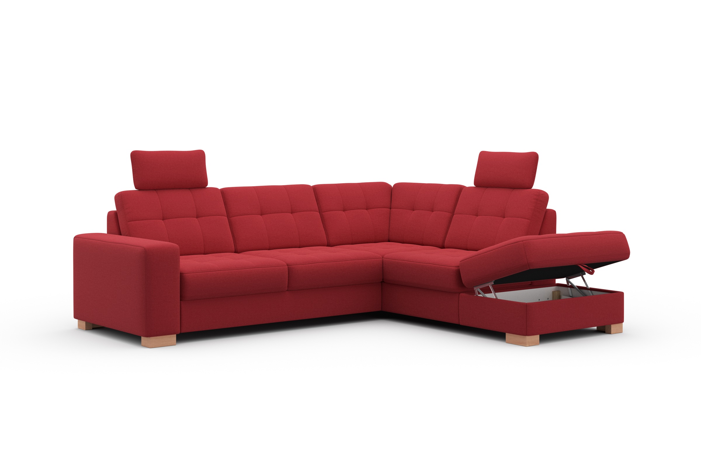 sit&more Ecksofa »Quincy L-Form«, wahlweise mit Bettfunktion und Bettkasten