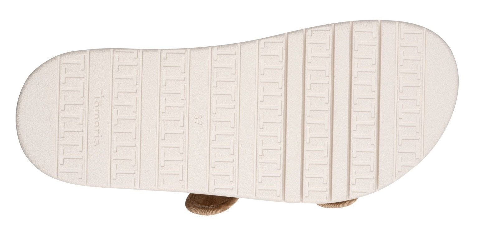 Tamaris Pantolette, Plateau, Sommerschuh, Schlappen mit verstellbaren Schnallen