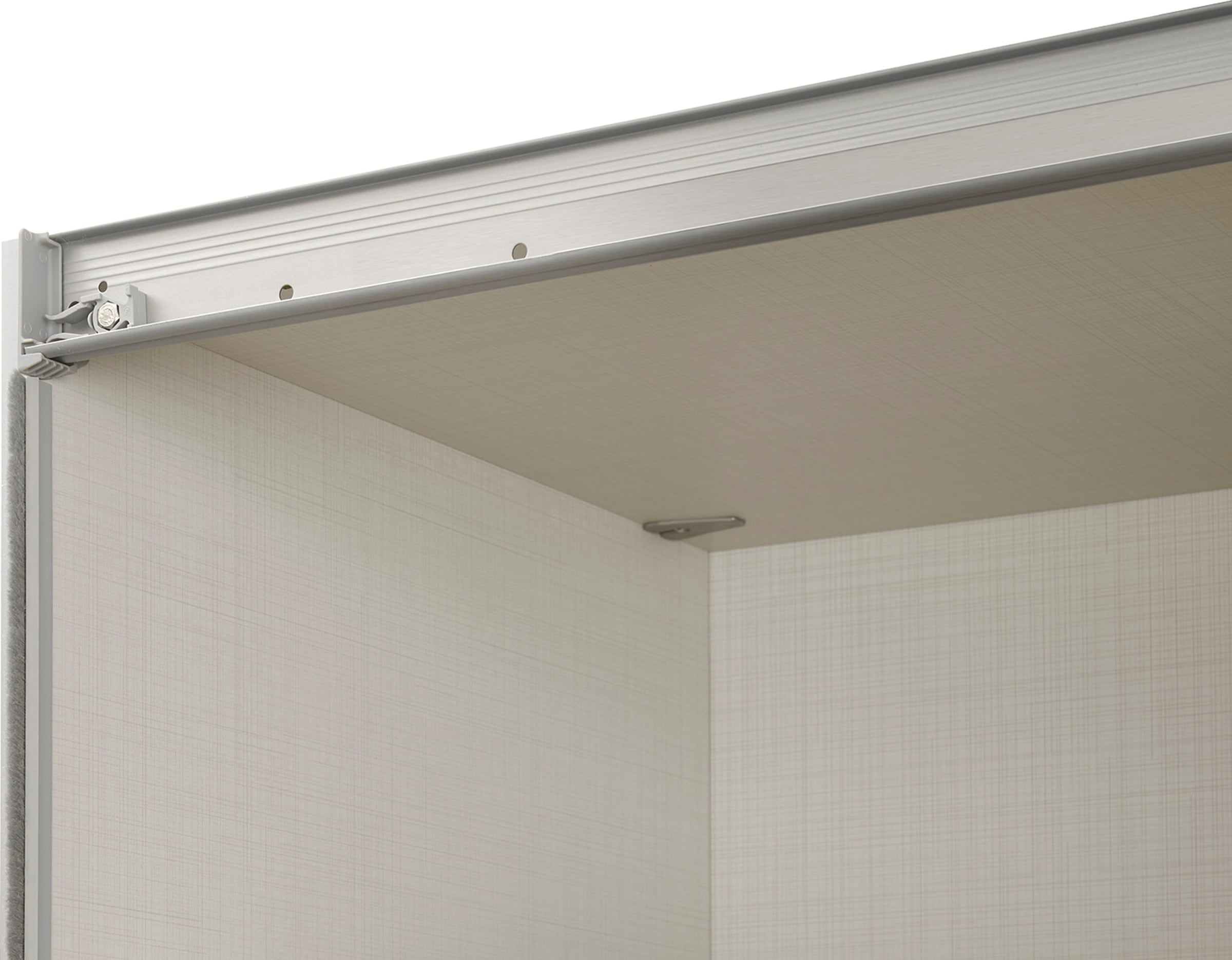 STAUD Schwebetürenschrank »Sinfonie Plus, edles Design in hochwertiger Qualität, Made in Germany« Mittelband in Mattglas und vier verschiedenen Ausstattungsvarianten