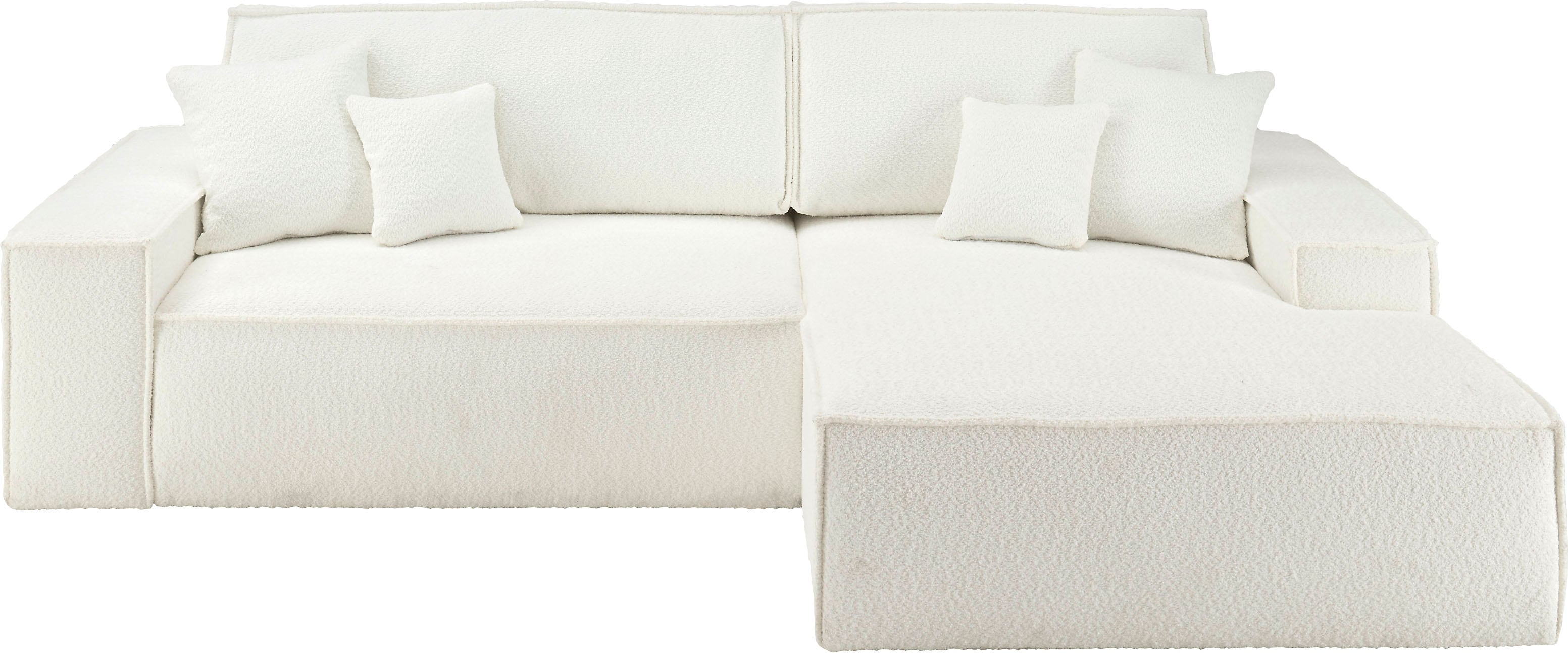 andas Ecksofa »FINNLEY Schlafsofa 267 cm, L-Form mit Schlaffunktion & Bettk günstig online kaufen