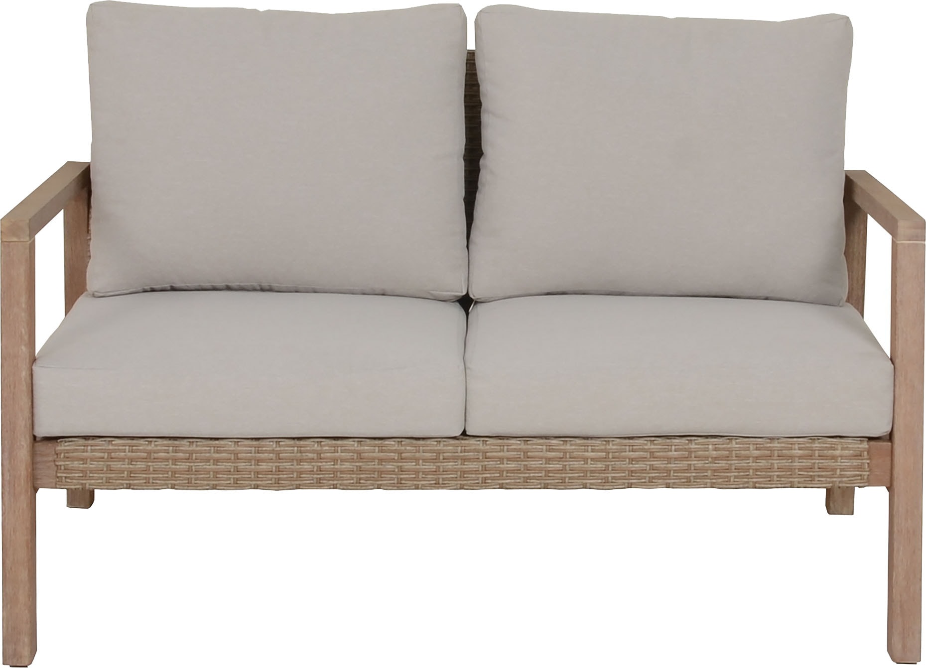 Garden Pleasure Gartenlounge-Set »»SAN««, (4 tlg.), 2 Sessel, Tisch LxB: 106x66 cm, inkl Kissen
