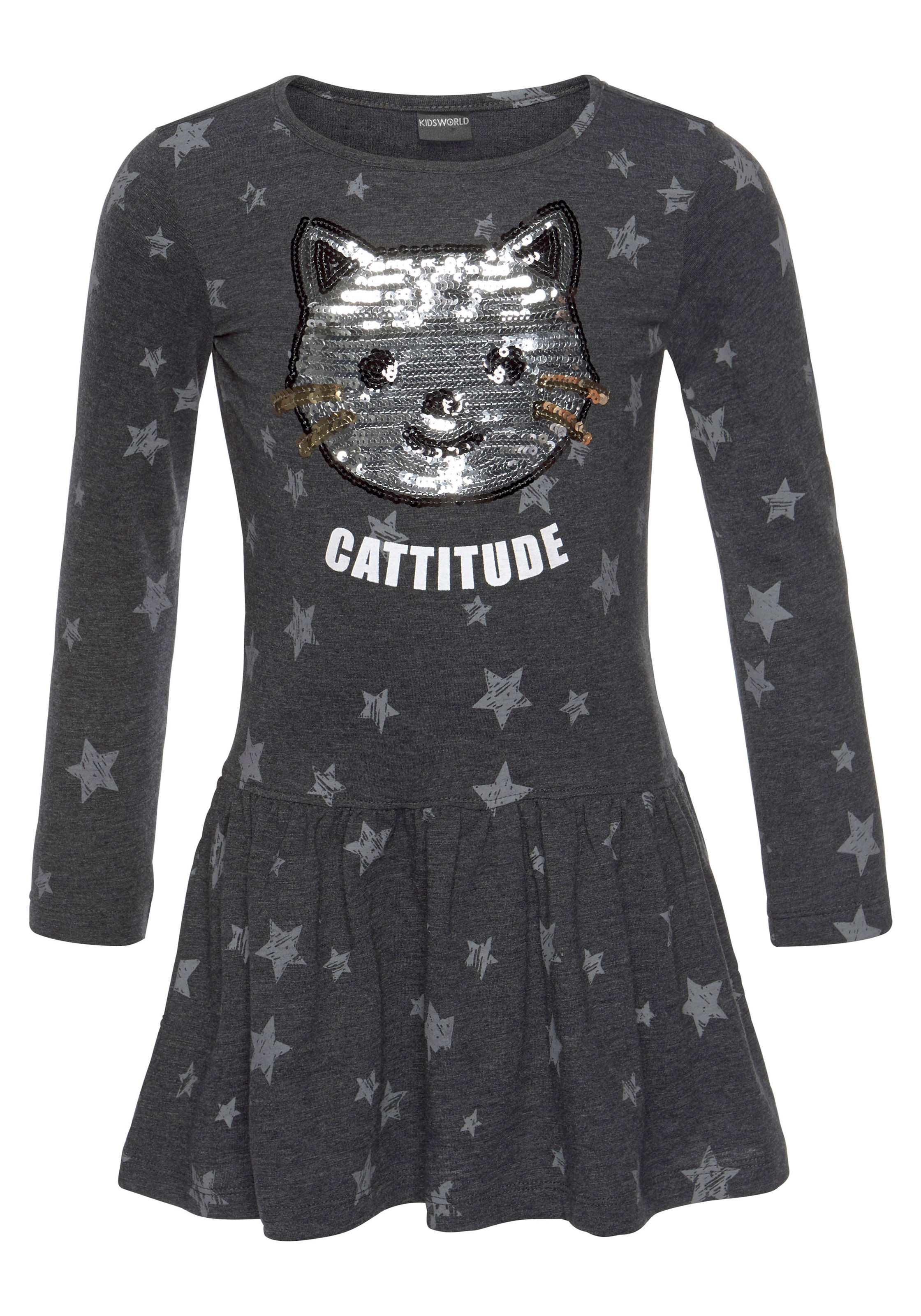 jetzt mit im Pailletten-Applikation KIDSWORLD %Sale Jerseykleid,