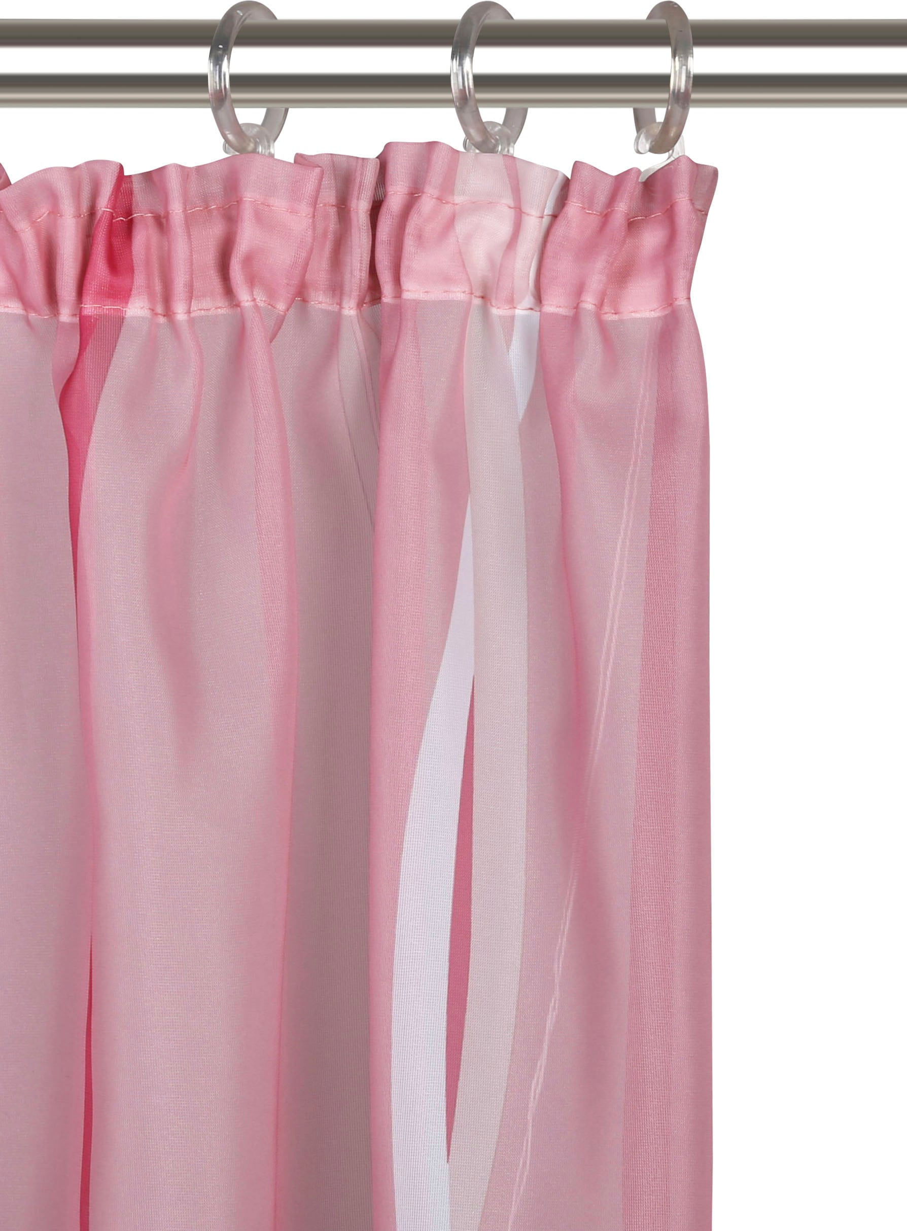 OTTO home Gardine »Dimona« Kräuselband 2 Stk. tlg. 2er-Set, transparent, Voile, Polyester