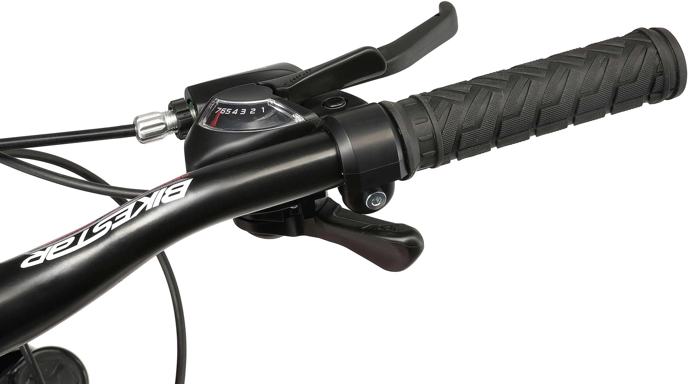 Bikestar Mountainbike, 21 Gang, Shimano, RD-TY300 Schaltwerk, Kettenschaltung, für Damen und Herren, Kettenschaltung