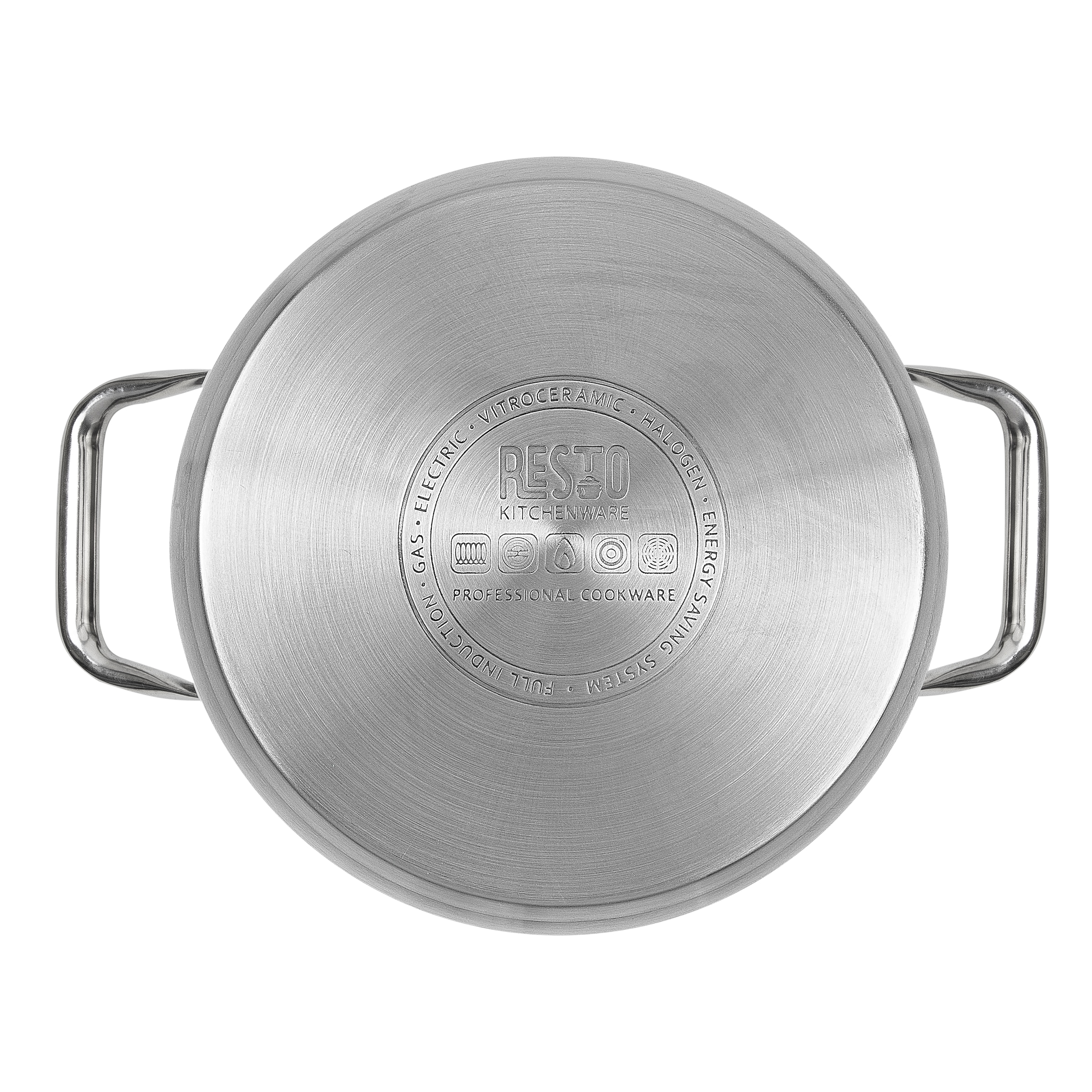 RESTO Kitchenware Topf-Set »LIBRA, spülmaschinengeeignet« Set, 1x Soßentopf Ø 16 cm m. Deckel, 4x Kochtopf Ø 18/20/22/24 cm m. Deckel, 10 tlg. Edelstahl 18/10