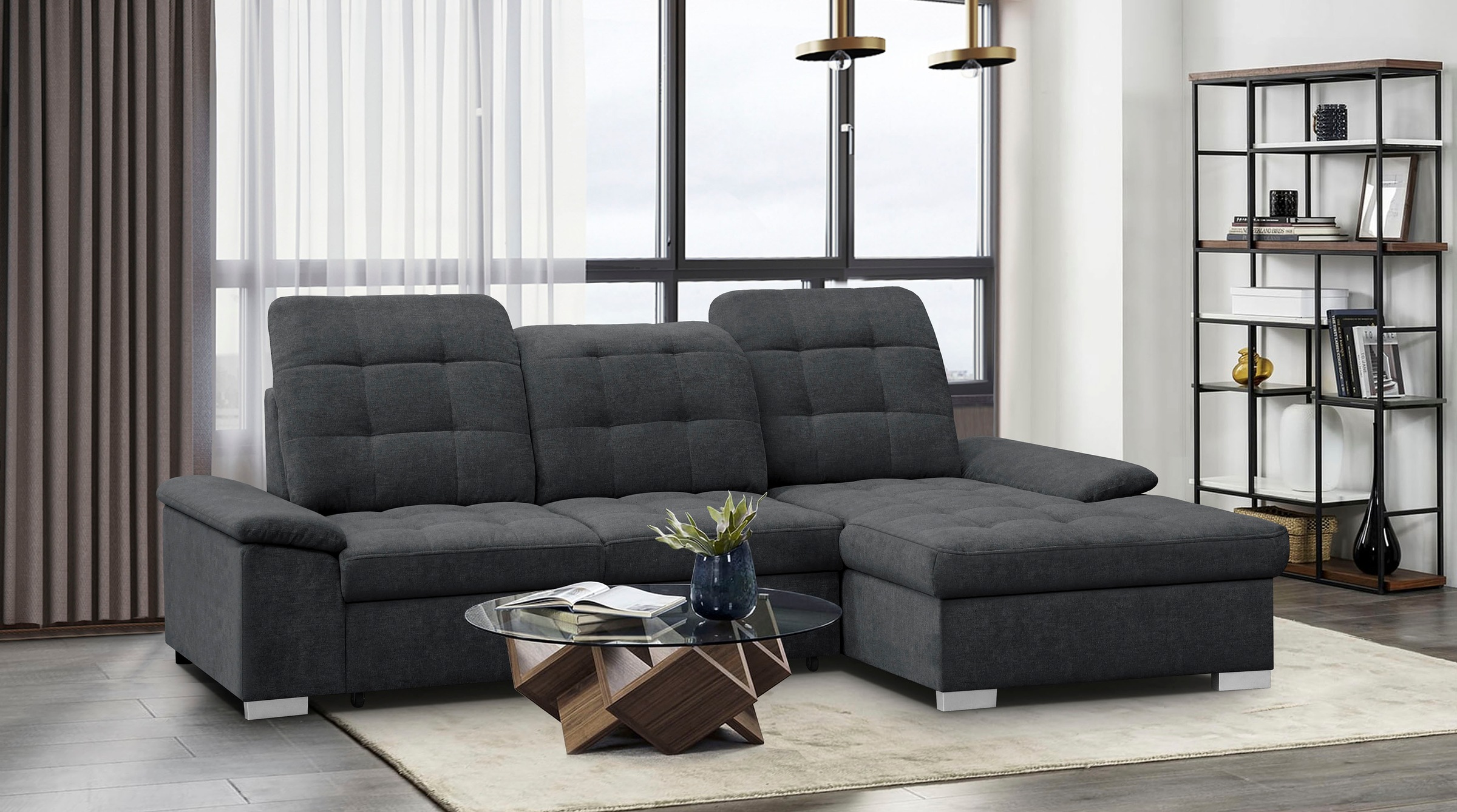 WERK2 Ecksofa »Carmen, mit Bettfunktion & Bettkasten, optional Sitztiefenve günstig online kaufen