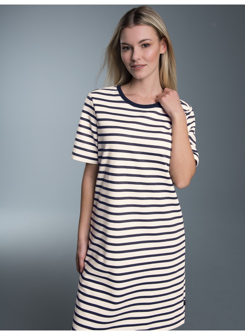 Trigema Jerseykleid »TRIGEMA Sweatkleid mit Ringelmuster«, (1 tlg.)