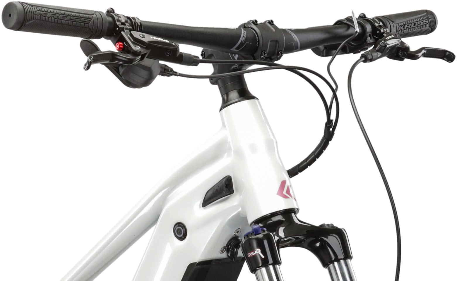 Kross E-Bike »E-MTB Lea Boost 4.0 29 Zoll weiß«, 9 Gang, microSHIFT, ADVENT M6195, Mittelmotor 250 W, Pedelec, Elektrofahrrad für Damen und Herren