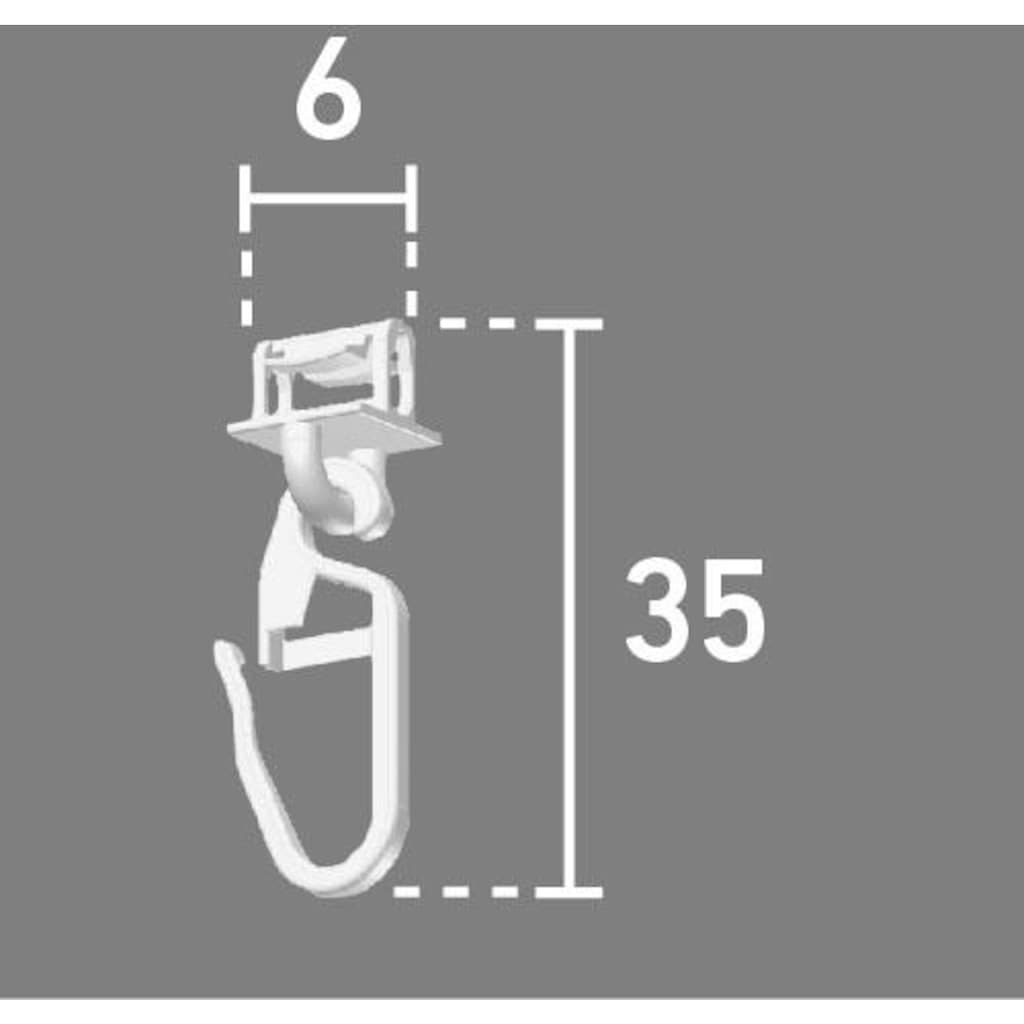 Good Life Klick-Gleiter »Alves«, (Packung, 100 St.), für Vorhangstangen mit breitem Lauf (6 mm)