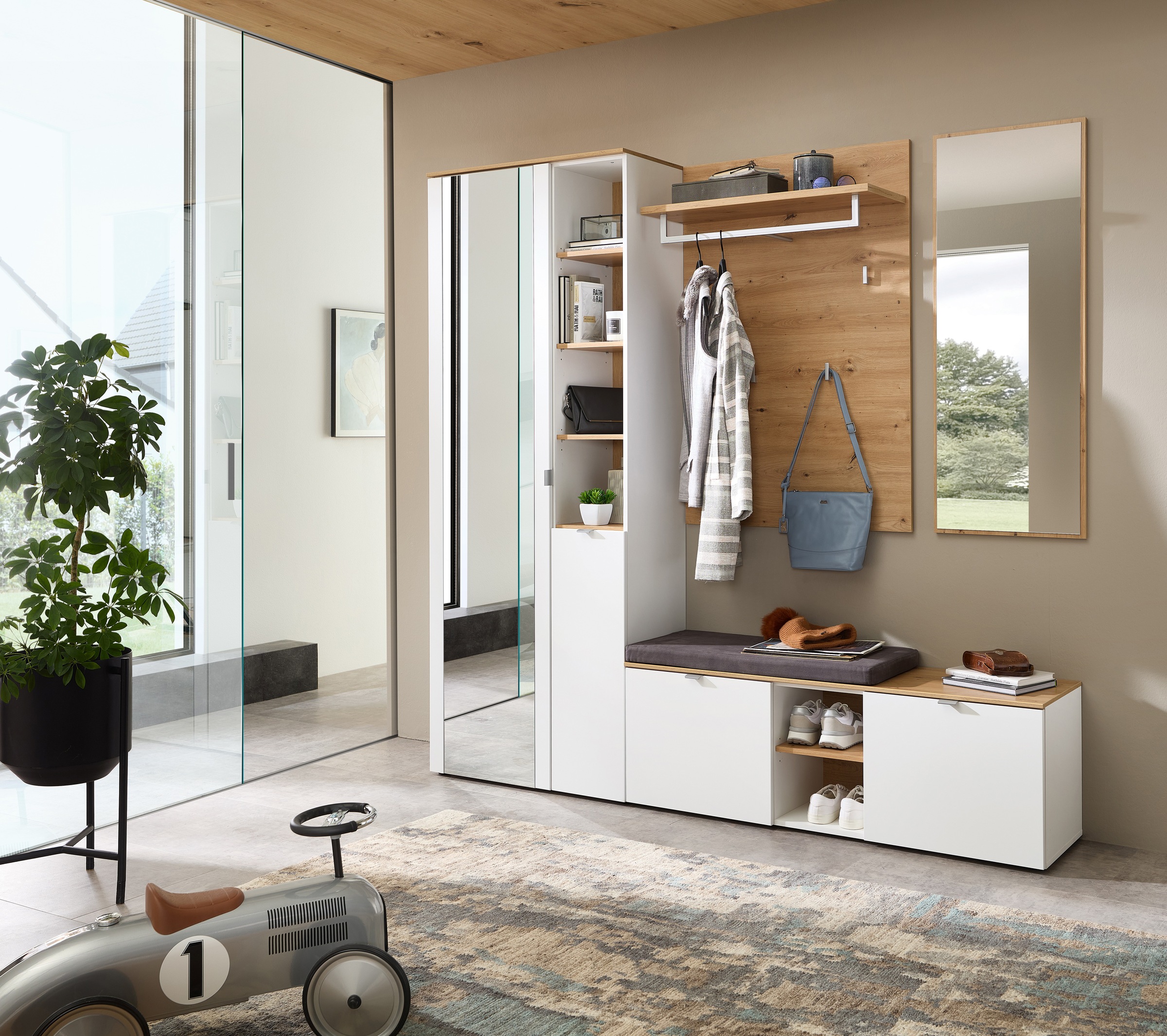 Innostyle Garderoben-Set »Bari Garderobenprogarmm, BxHxT 206x202x38 cm«, (Set, 4 St.), Besteht aus 4 Typen