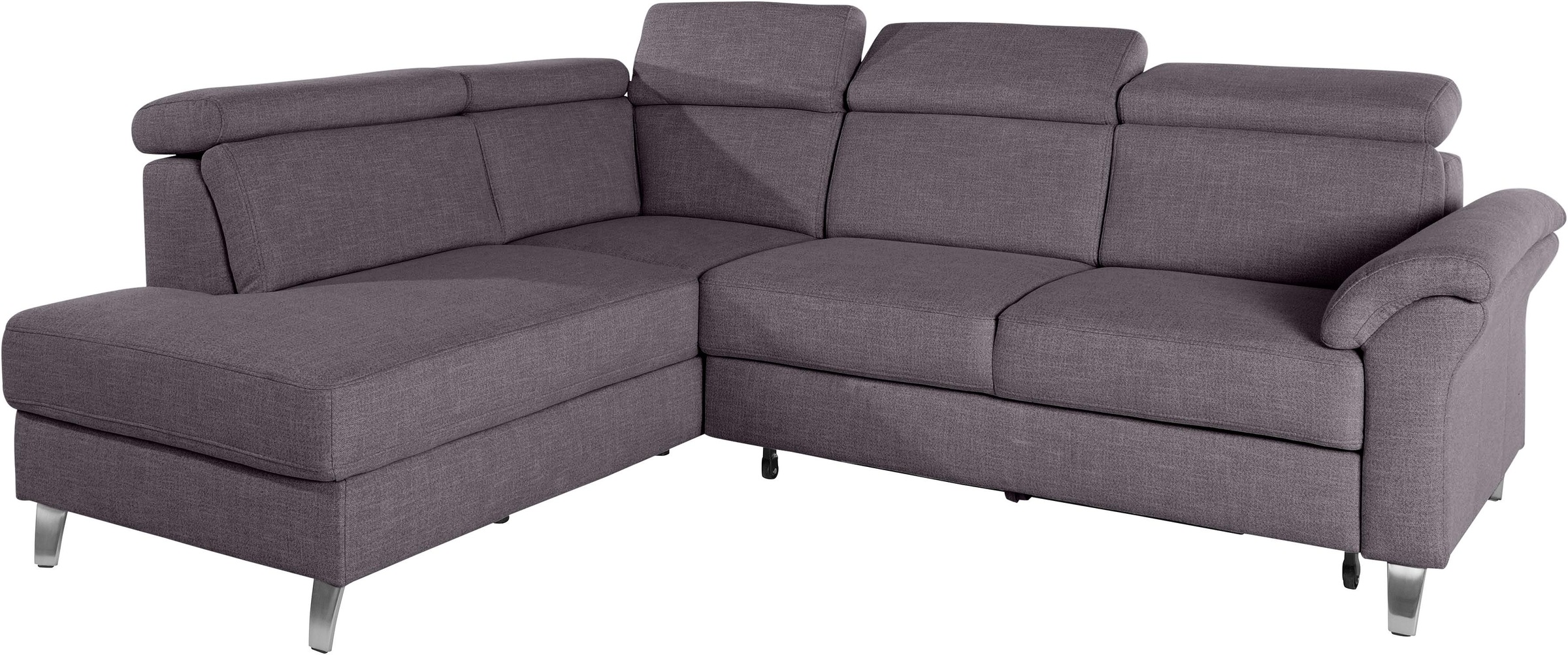 sit&more Ecksofa, inklusive Kopfteilverstellung, wahlweise mit Bettfunktion und Bettkasten