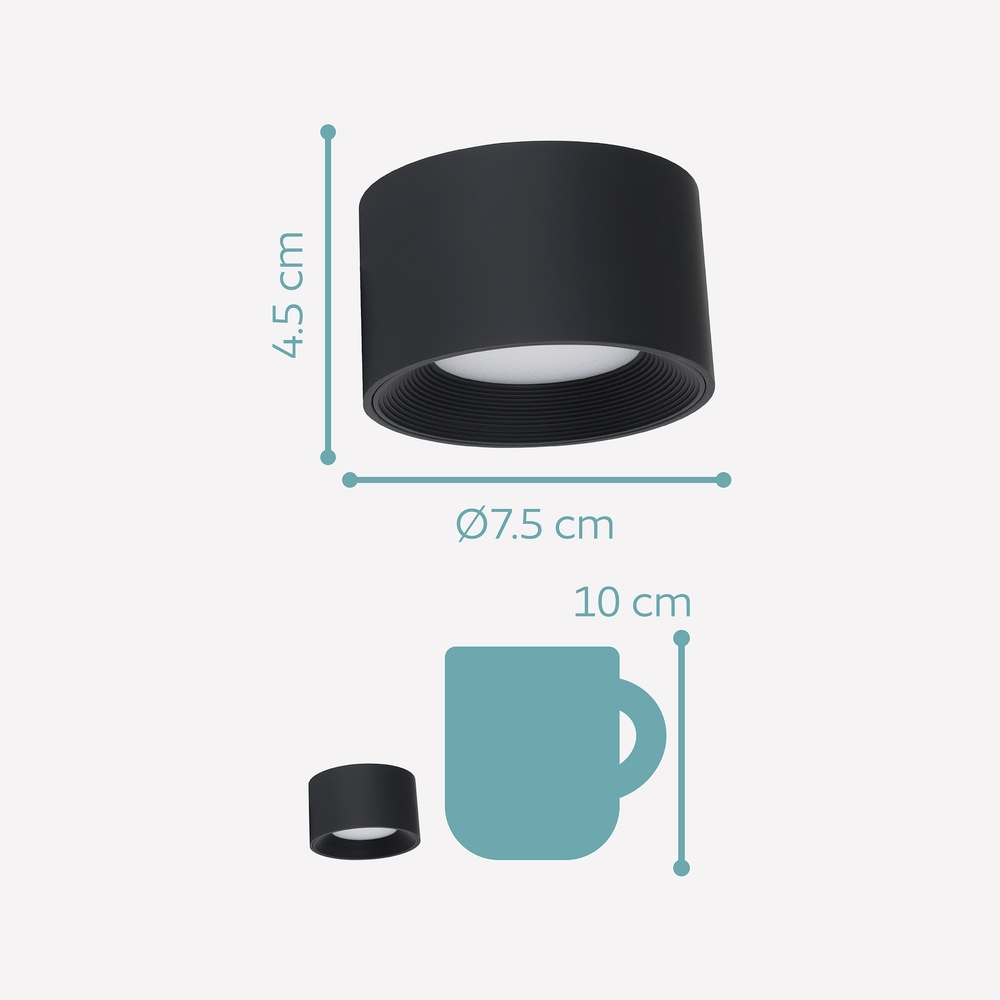 EGLO Deckenleuchte »MURAGLIE« LED-Modul 1 Stk. warmweiß - kaltweiß LED Wandleuchte innen, Akku Wandlampe mit Wandhalterung